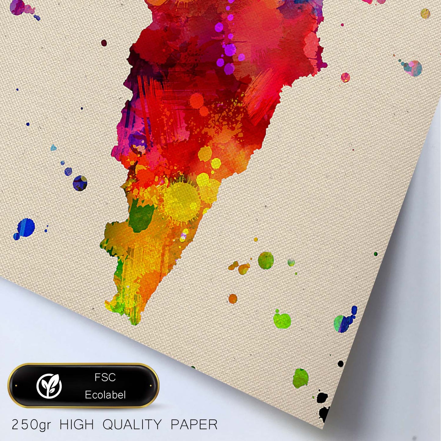 Poster de Asturias. Láminas e ilustraciones de ciudades, comunidades, y mapas de España.-Artwork-Nacnic-Nacnic Estudio SL