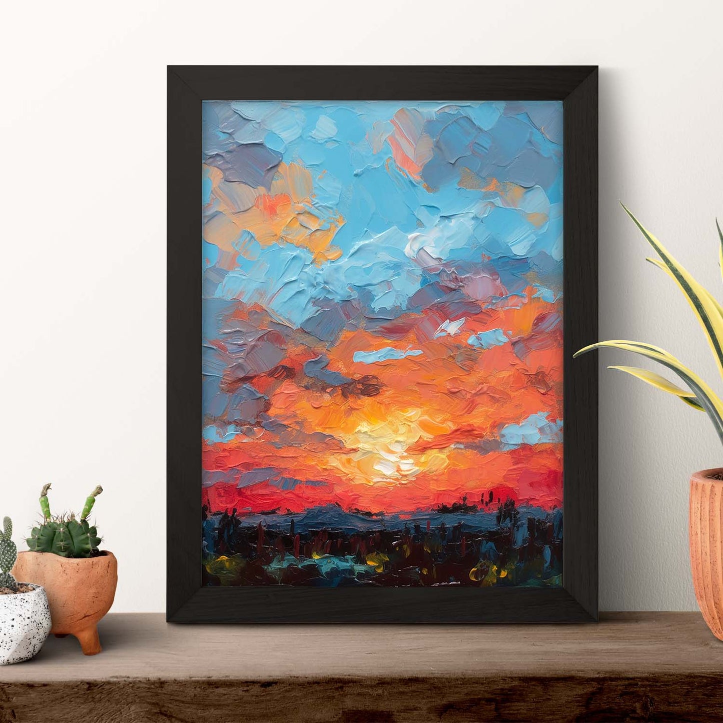 Póster Atardecer Estilizado