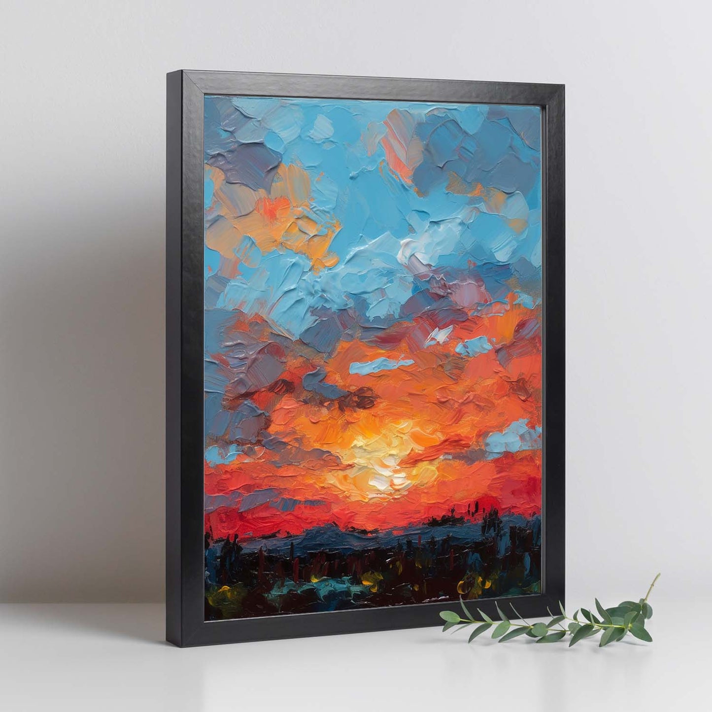 Póster Atardecer Estilizado