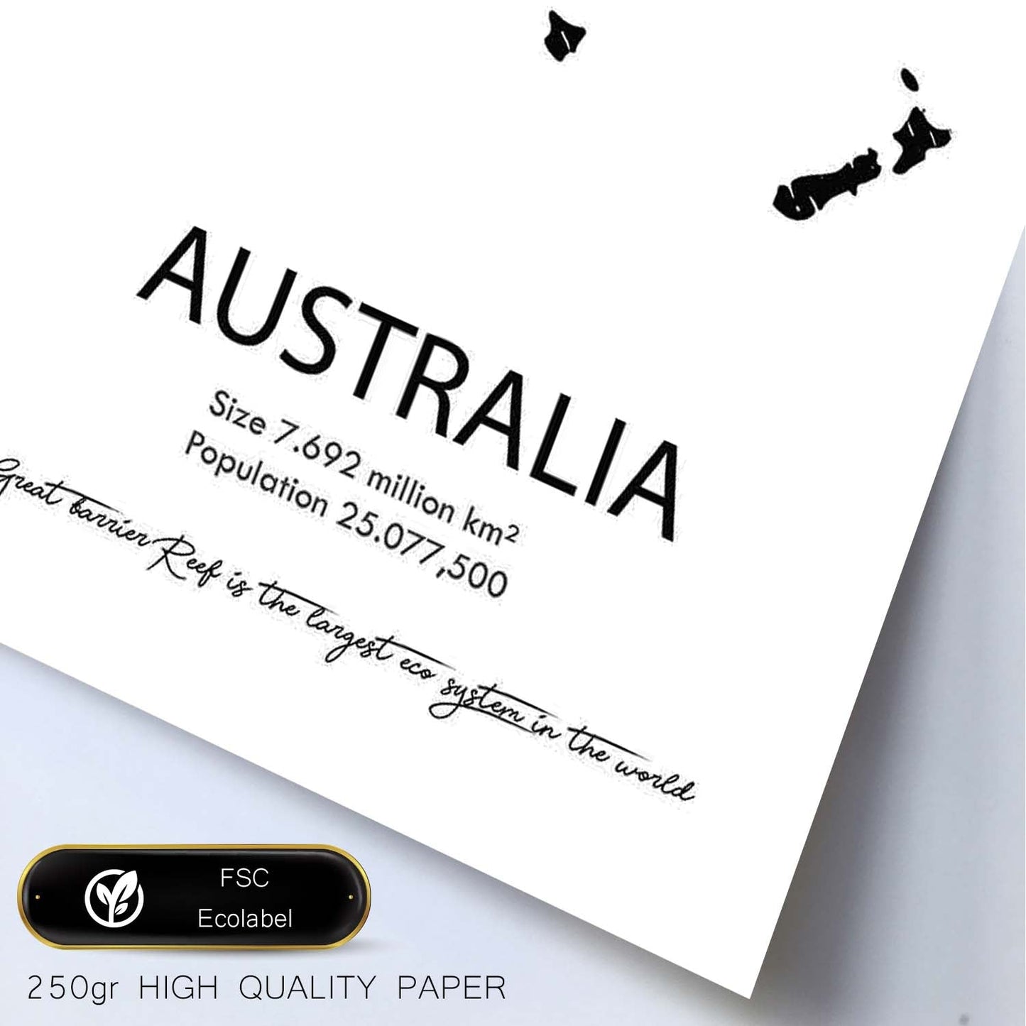 Poster de Australia. Láminas de paises y continentes del mundo.-Artwork-Nacnic-Nacnic Estudio SL