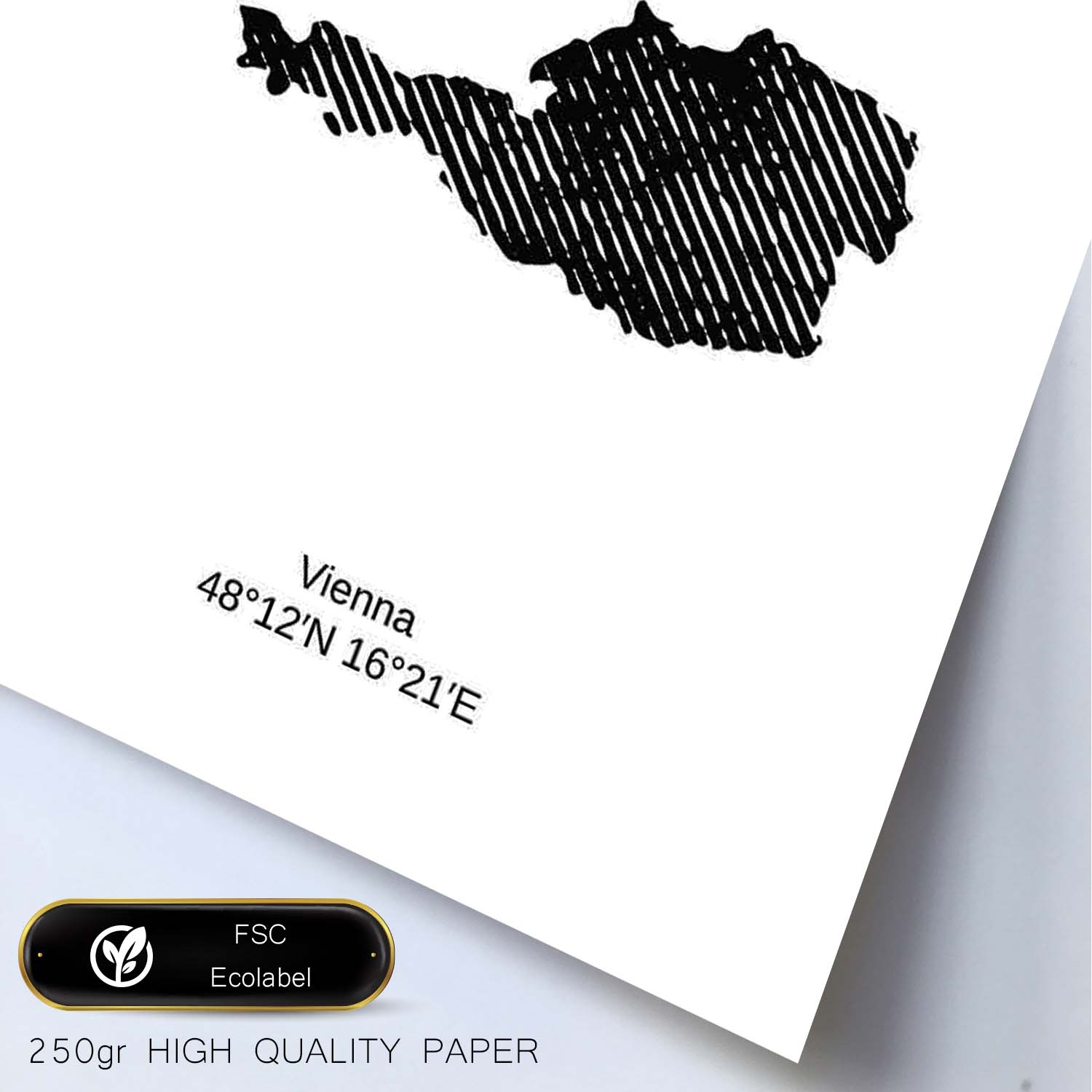 Poster de Austria. Láminas de paises y continentes del mundo.-Artwork-Nacnic-Nacnic Estudio SL