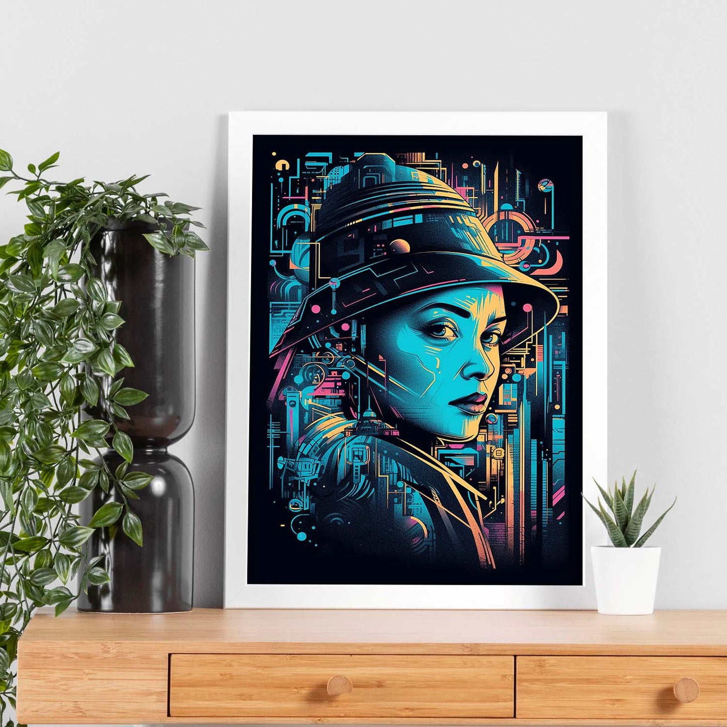 Póster Moderno de Cine Noir Aventura