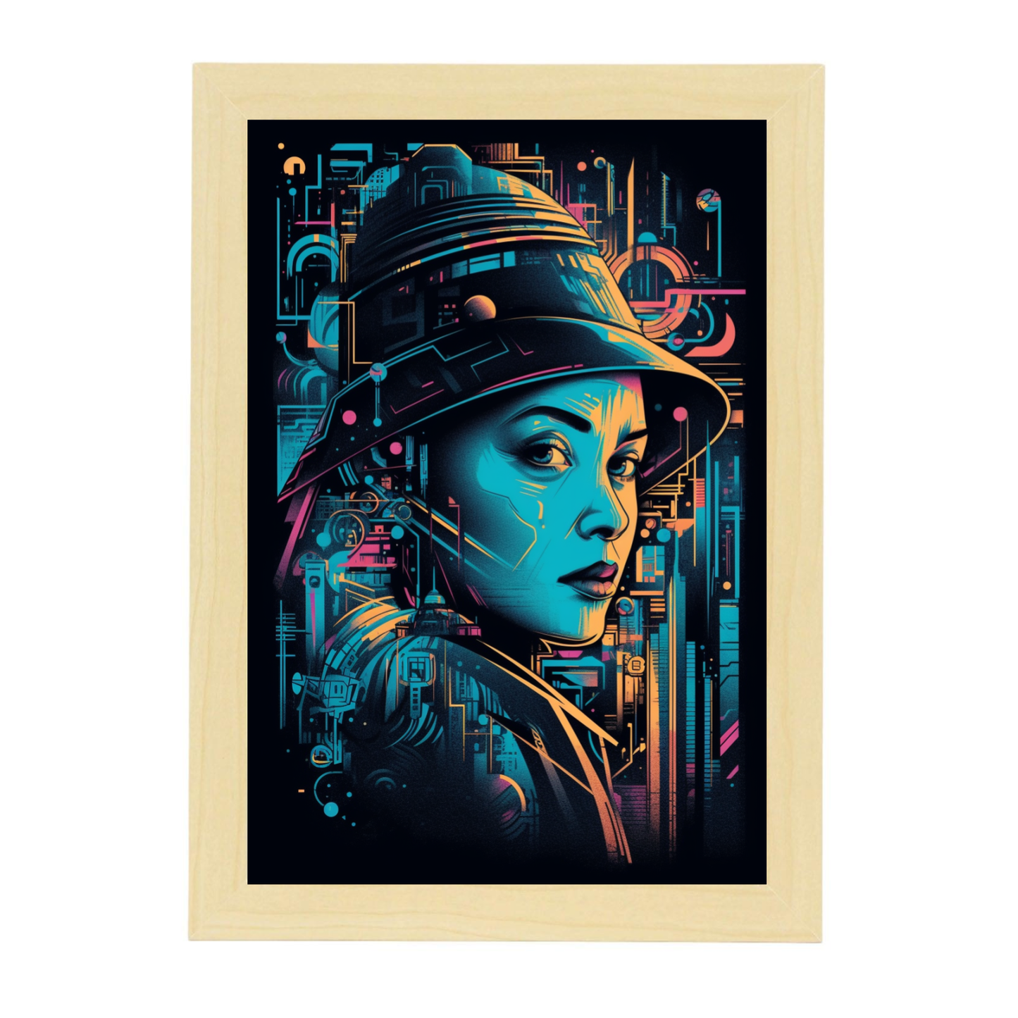 Póster Moderno de Cine Noir Aventura