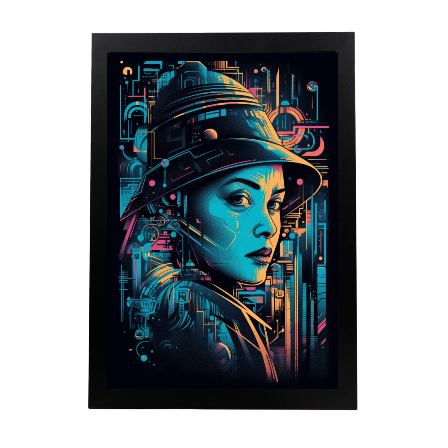 Póster Moderno de Cine Noir Aventura