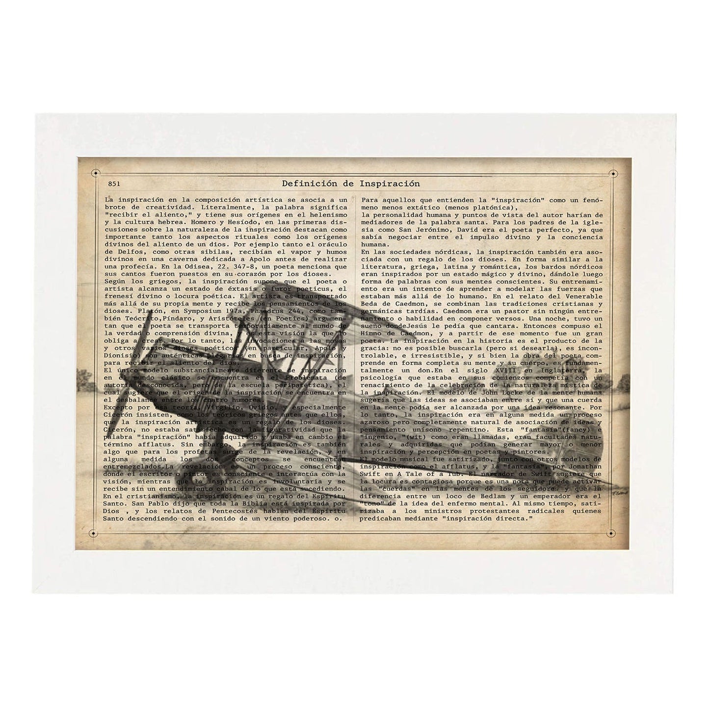 Poster de Avion una helice. Láminas de vehículos con definiciones. Ilustraciones vintage de coches, motos, aviones,
-Artwork-Nacnic-A4-Marco Blanco-Nacnic Estudio SL