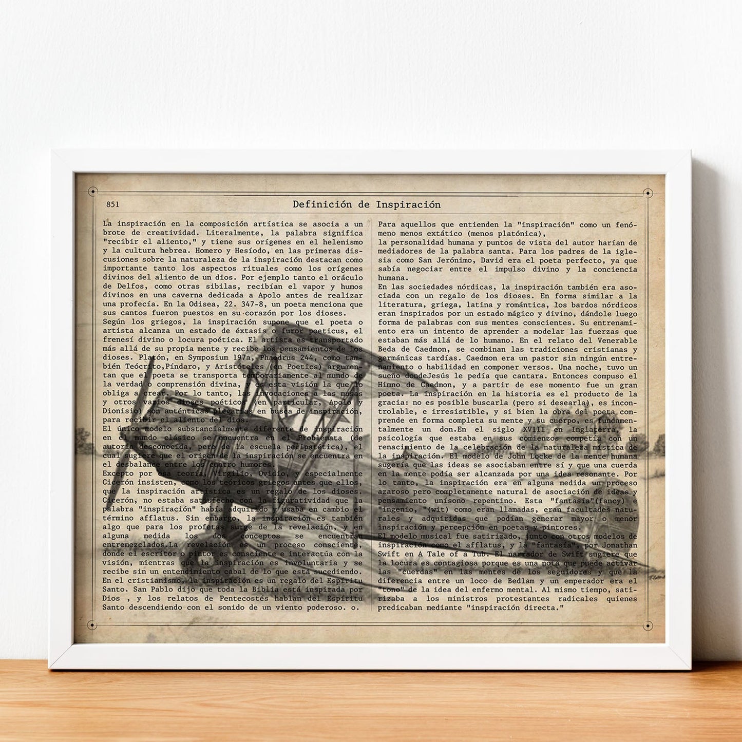 Poster de Avion una helice. Láminas de vehículos con definiciones. Ilustraciones vintage de coches, motos, aviones,
-Artwork-Nacnic-Nacnic Estudio SL