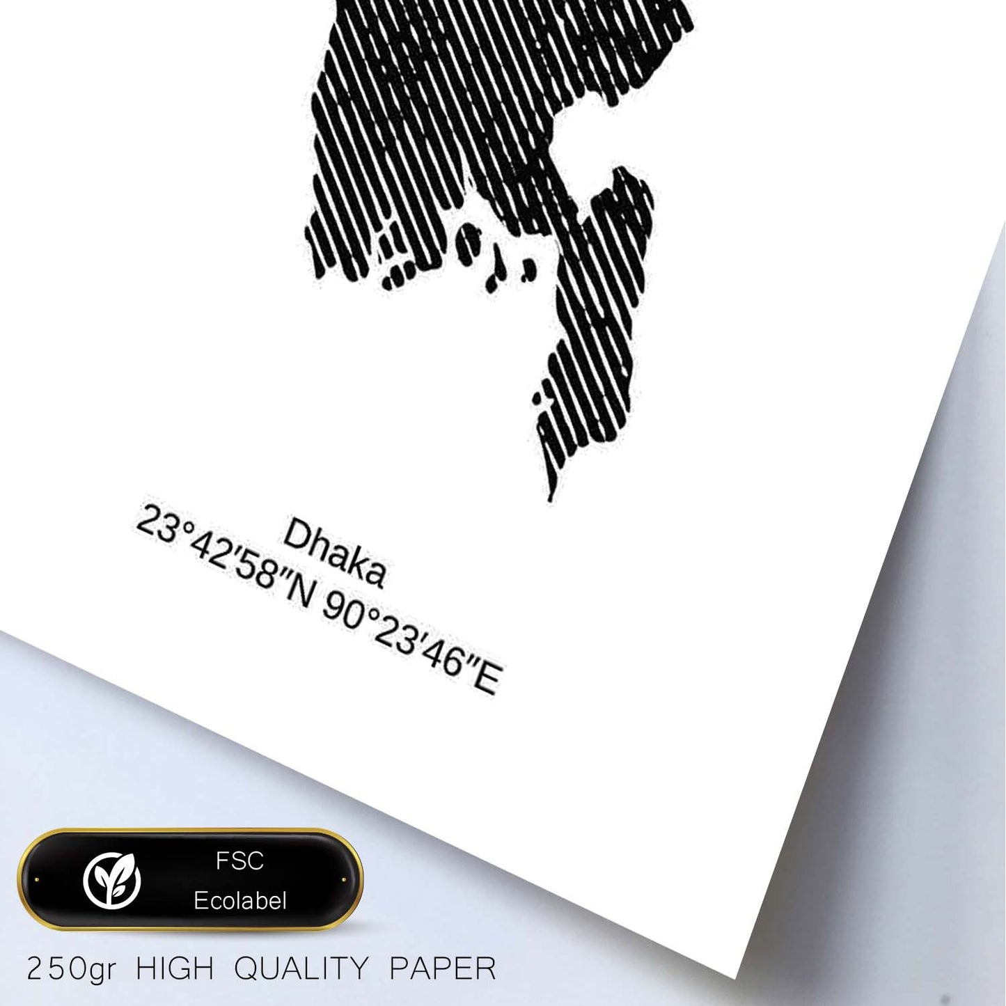 Poster de Bangladesh. Láminas de paises y continentes del mundo.-Artwork-Nacnic-Nacnic Estudio SL