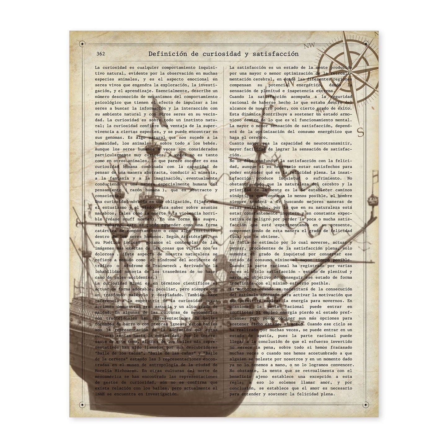 Poster de Barco antiguo. Láminas de vehículos con definiciones. Ilustraciones vintage de coches, motos, aviones,
-Artwork-Nacnic-A4-Sin marco-Nacnic Estudio SL