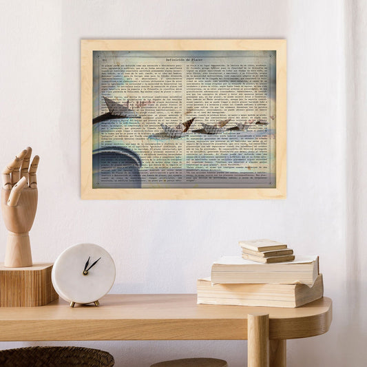 Poster de Barcos de papel.Láminas vintage para Posters con diseño vintage y definiciones.-Artwork-Nacnic-Nacnic Estudio SL