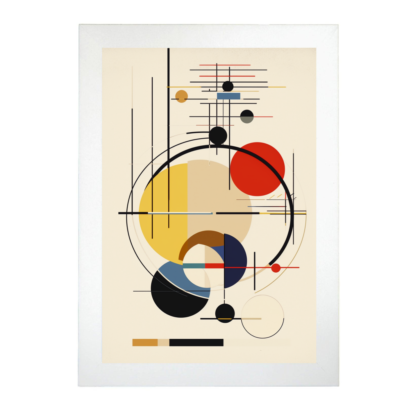 Póster Geométrico BAUHAUS con Tinta Xerox en Papel de Alta Calidad