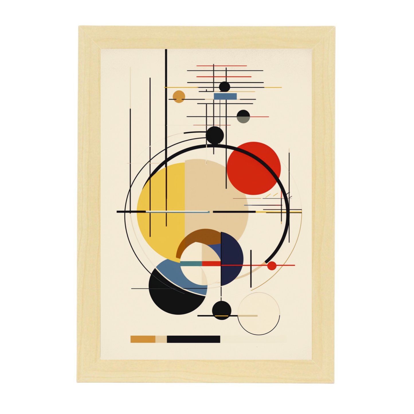 Póster Geométrico BAUHAUS con Tinta Xerox en Papel de Alta Calidad