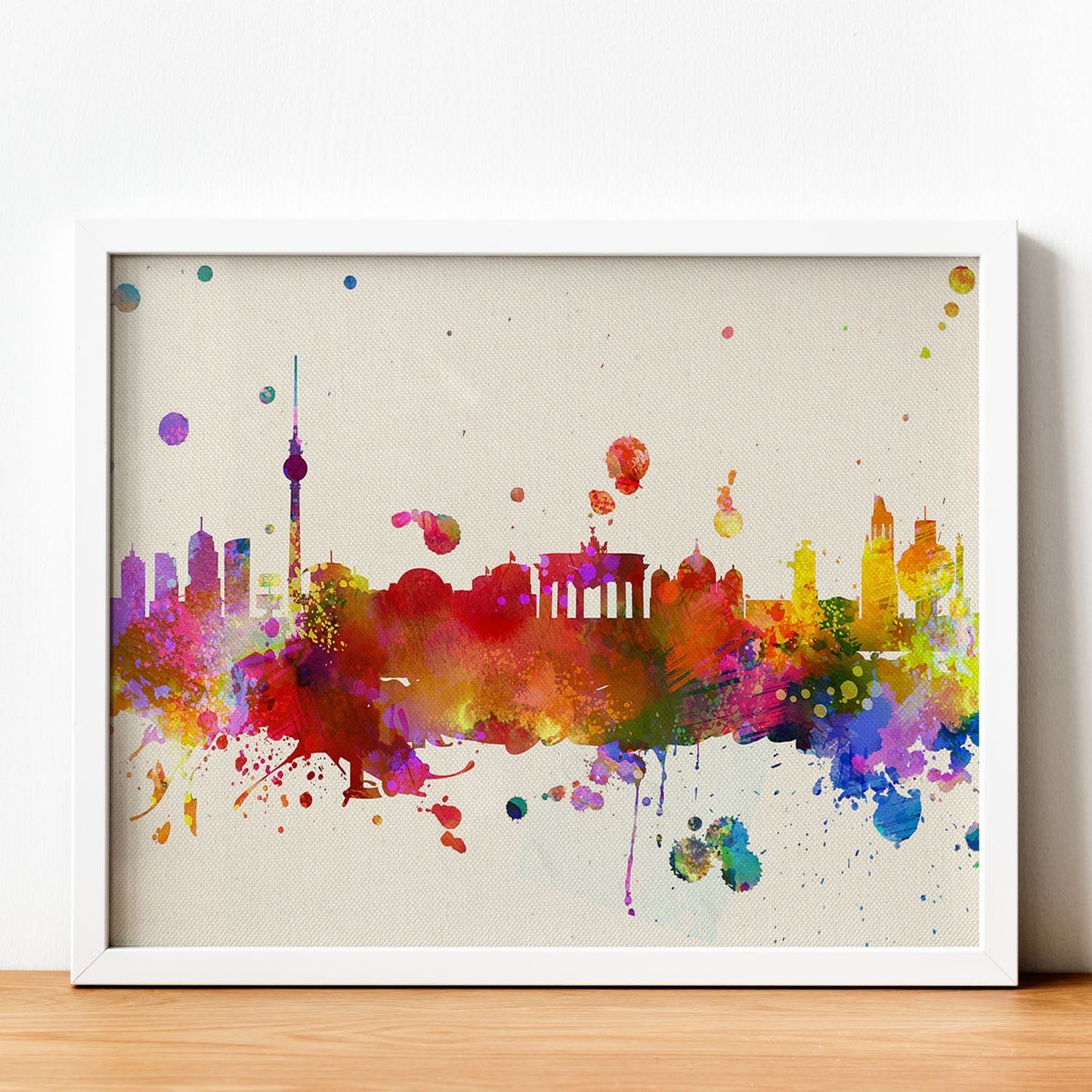 Poster de Berlin en color. Láminas e ilustraciones de ciudades, comunidades, y mapas de España.-Artwork-Nacnic-Nacnic Estudio SL
