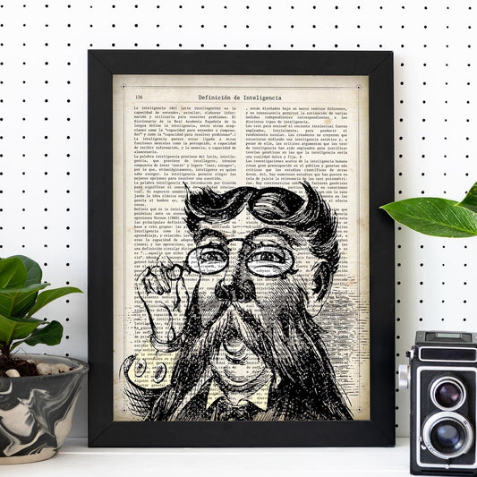 Poster de Bibliotecario.Láminas vintage para Posters con diseño vintage y definiciones.-Artwork-Nacnic-Nacnic Estudio SL