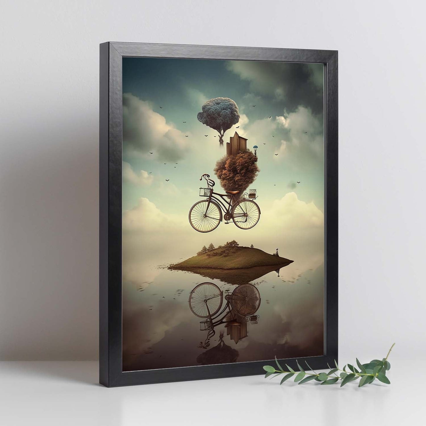 Póster de Bicicleta Surrealista: Explorando lo Irreal