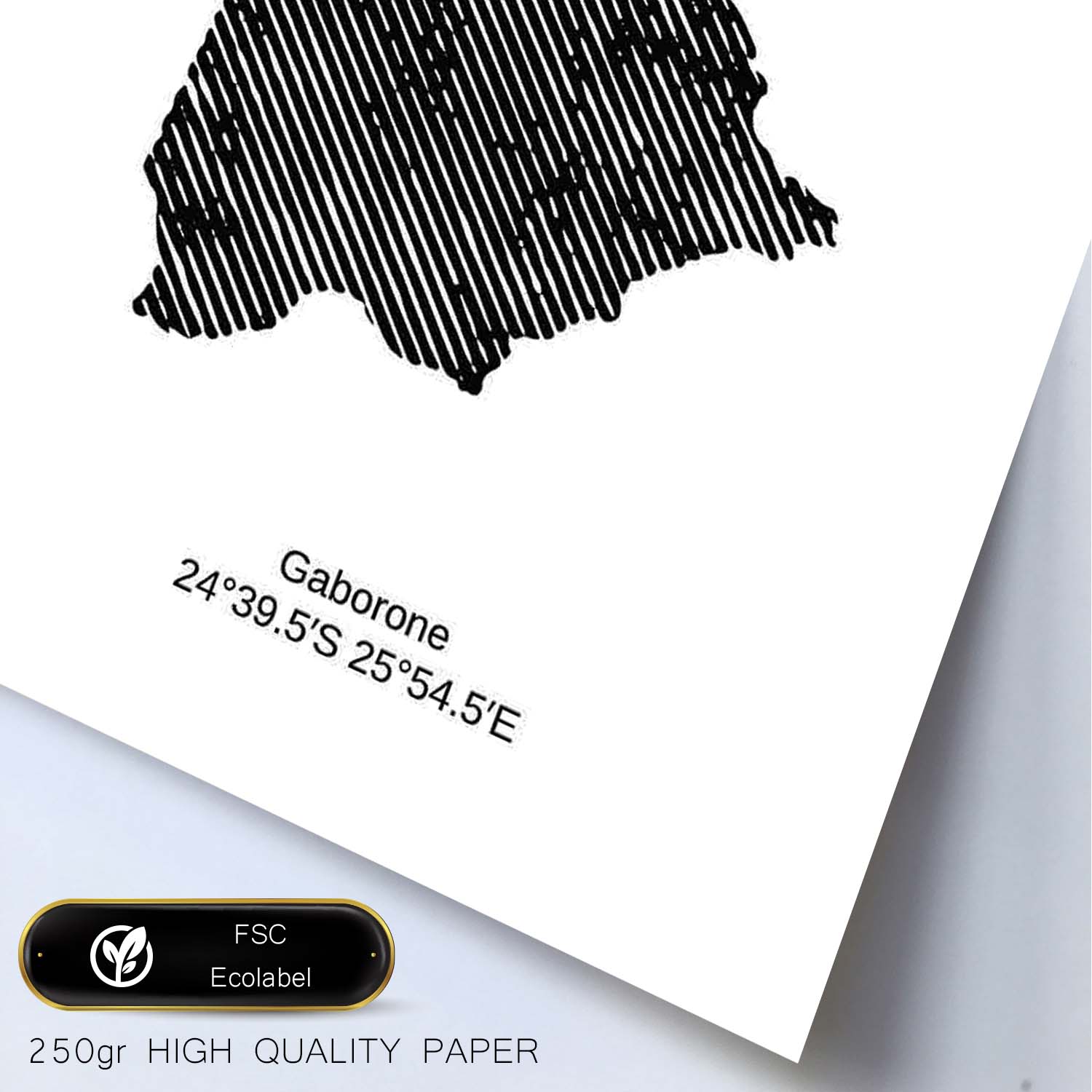 Poster de Botswana. Láminas de paises y continentes del mundo.-Artwork-Nacnic-Nacnic Estudio SL