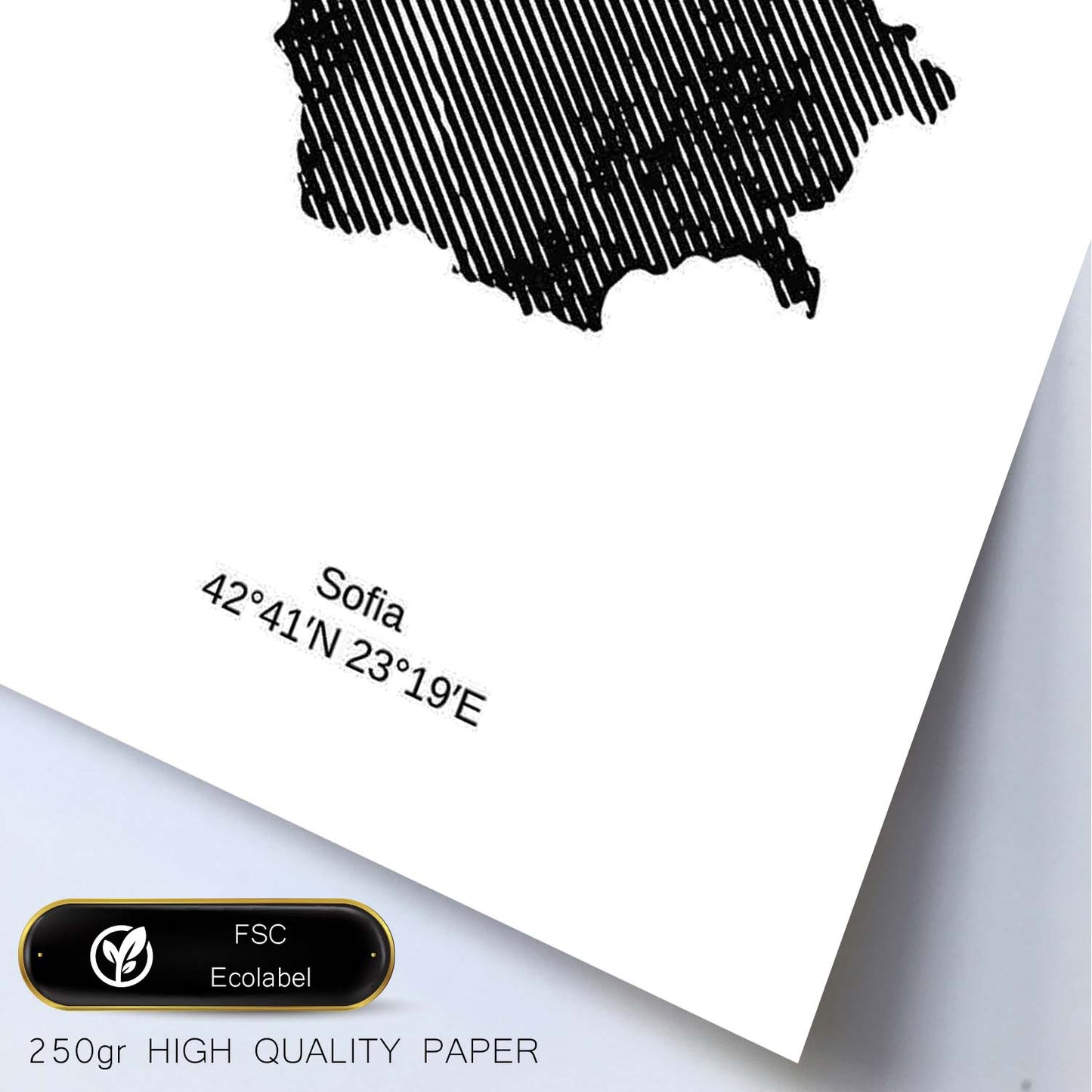Poster de Bulgaria. Láminas de paises y continentes del mundo.-Artwork-Nacnic-Nacnic Estudio SL