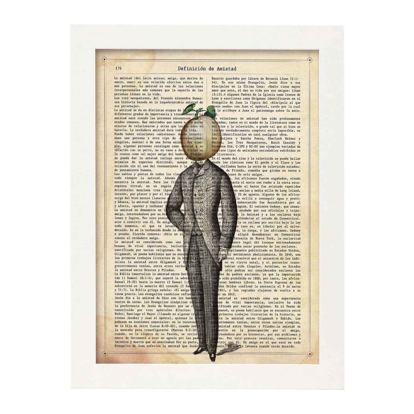 Poster de Calabaza posando. Láminas de frutas y verduras con definiciones. Ilustraciones de alimentacion vegetariana.-Artwork-Nacnic-A3-Marco Blanco-Nacnic Estudio SL