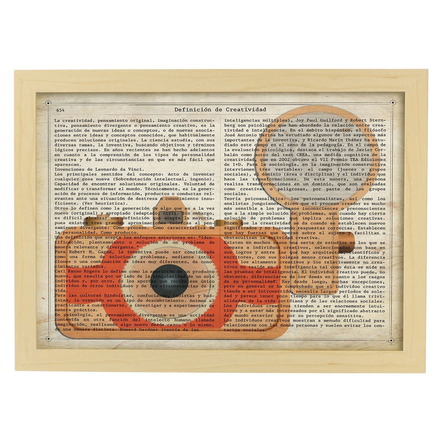 Poster de Camara 80. Láminas de cámaras de fotos antiguas. Decoración de fotografía.-Artwork-Nacnic-A4-Marco Madera clara-Nacnic Estudio SL