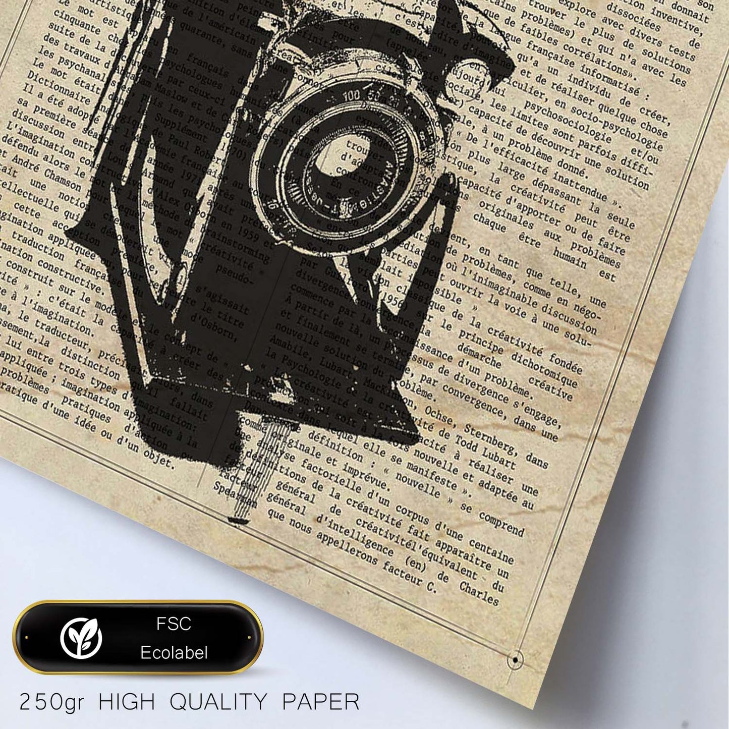 Poster de Camara Kinax corazon. Láminas de cámaras de fotos antiguas. Decoración de fotografía.-Artwork-Nacnic-Nacnic Estudio SL