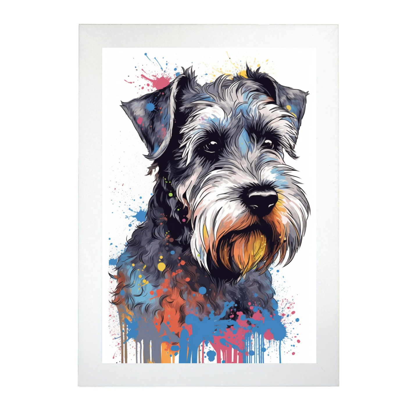 Póster de Perro Schnauzer estilo Elvis