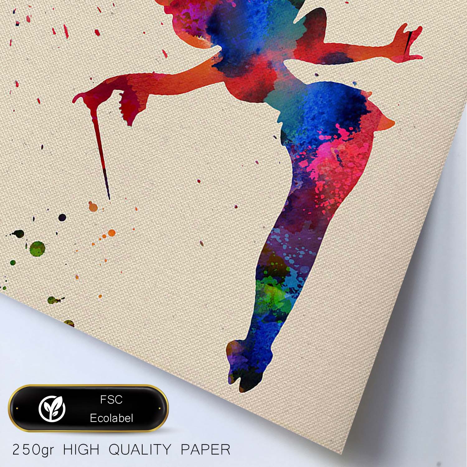 Poster de Campanilla con diseño acuarela. Mix de láminas con estilo acuarela-Artwork-Nacnic-Nacnic Estudio SL