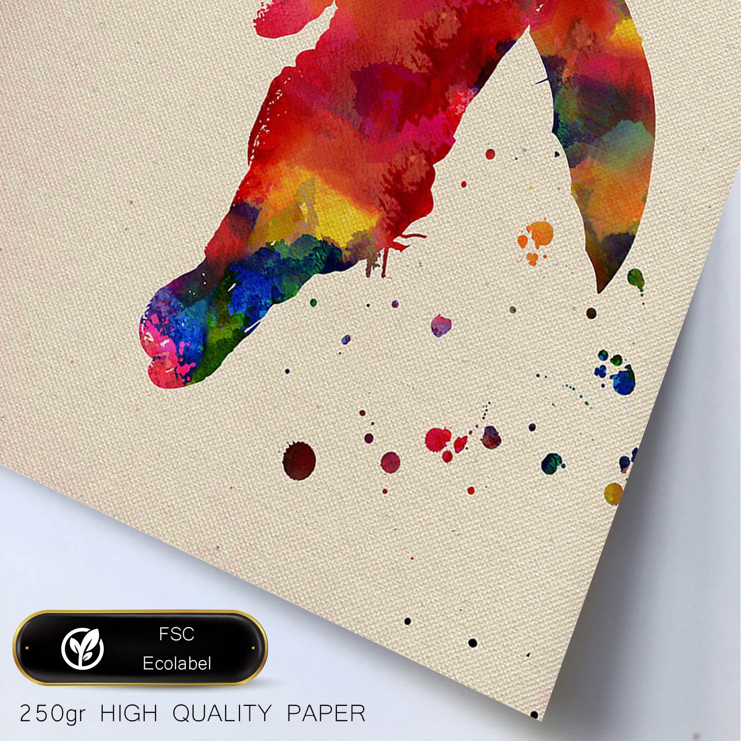 Poster de Cantando bajo la lluvia con diseño acuarela. Mix de láminas con estilo acuarela-Artwork-Nacnic-Nacnic Estudio SL