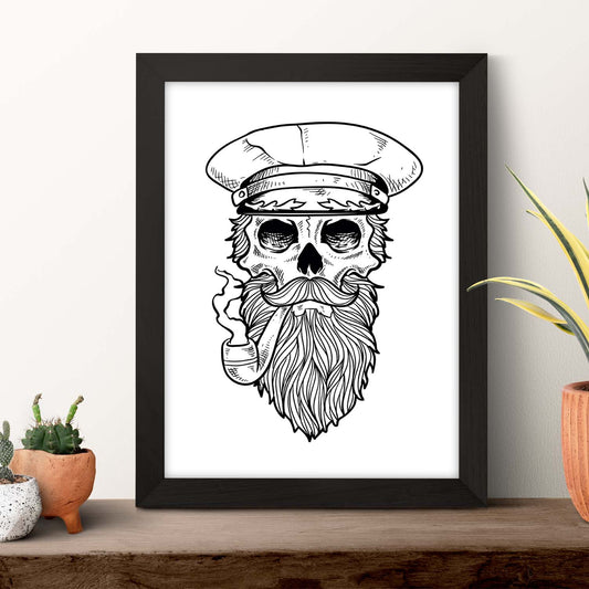 Poster de Capitan. Lámina decorativa de diseño.-Artwork-Nacnic-Nacnic Estudio SL