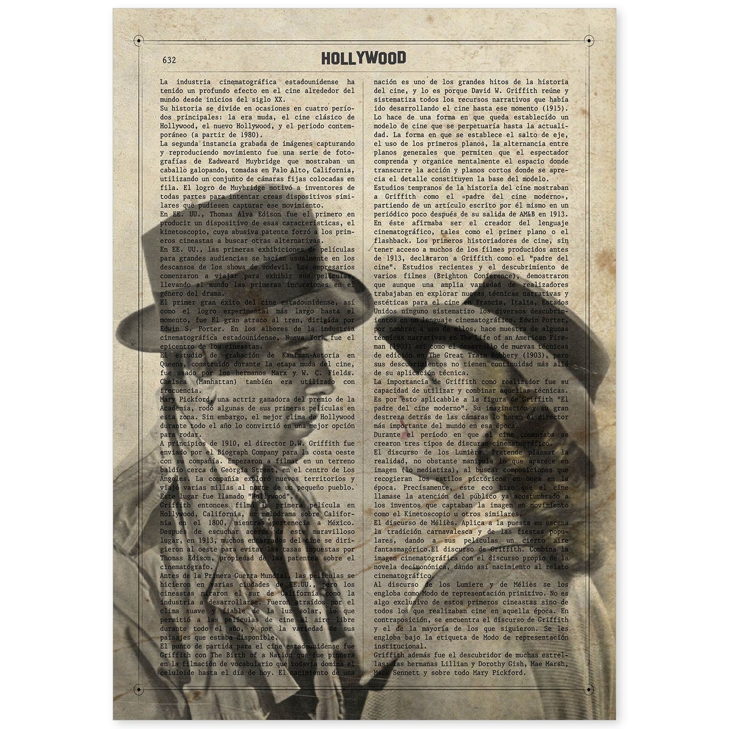 Poster de Casablanca. Láminas de cine antiguo de Hollywood. Diseño de cine vintage con definiciones.-Artwork-Nacnic-A4-Sin marco-Nacnic Estudio SL