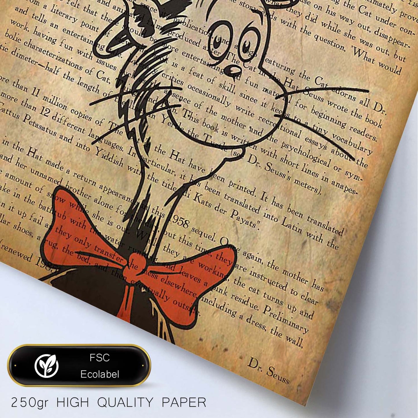 Poster de Cat in te hut grande. Láminas coloridas con definiciones. Ilustraciones llenas de color para-Artwork-Nacnic-Nacnic Estudio SL