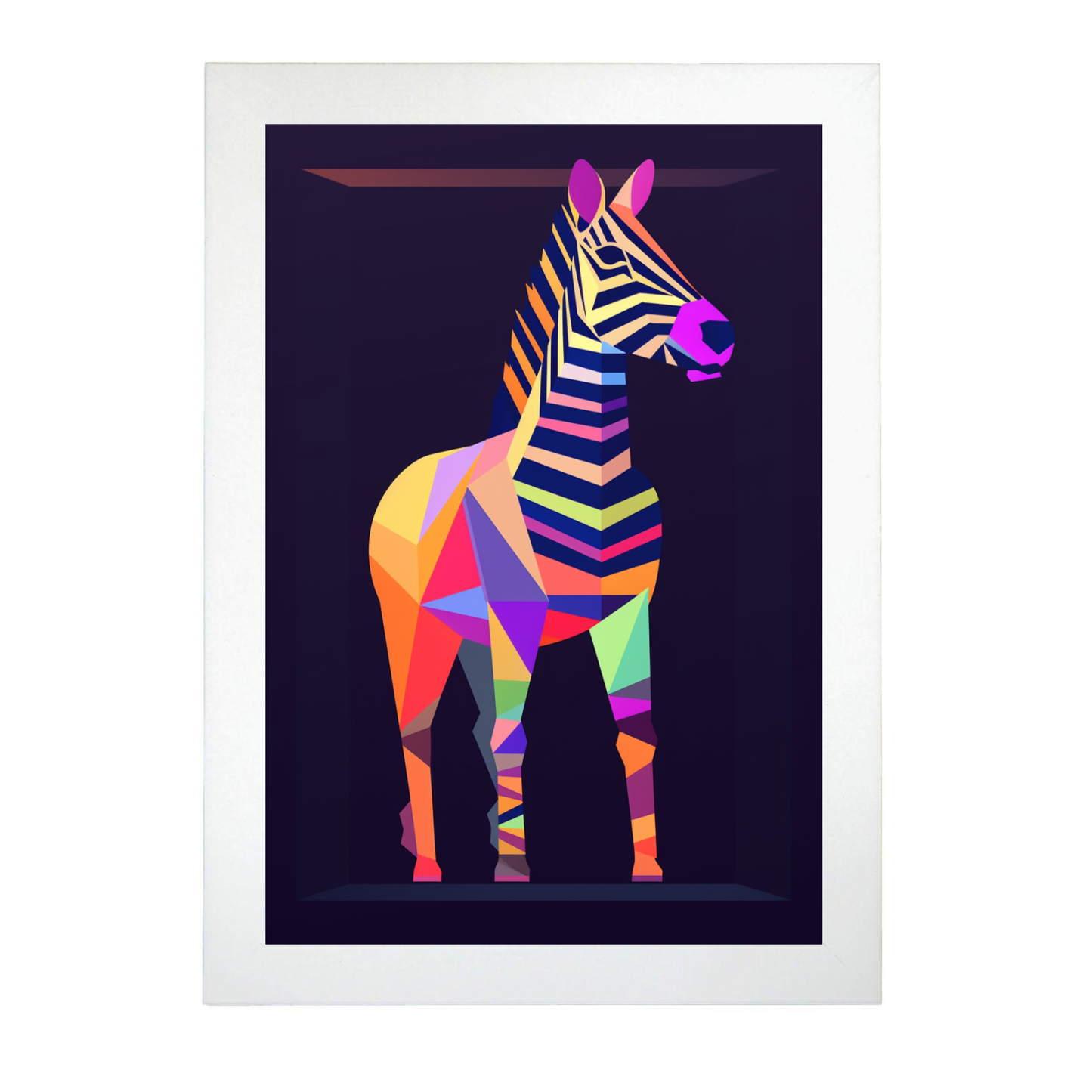 Poster de Cebra y Estrella Pastel