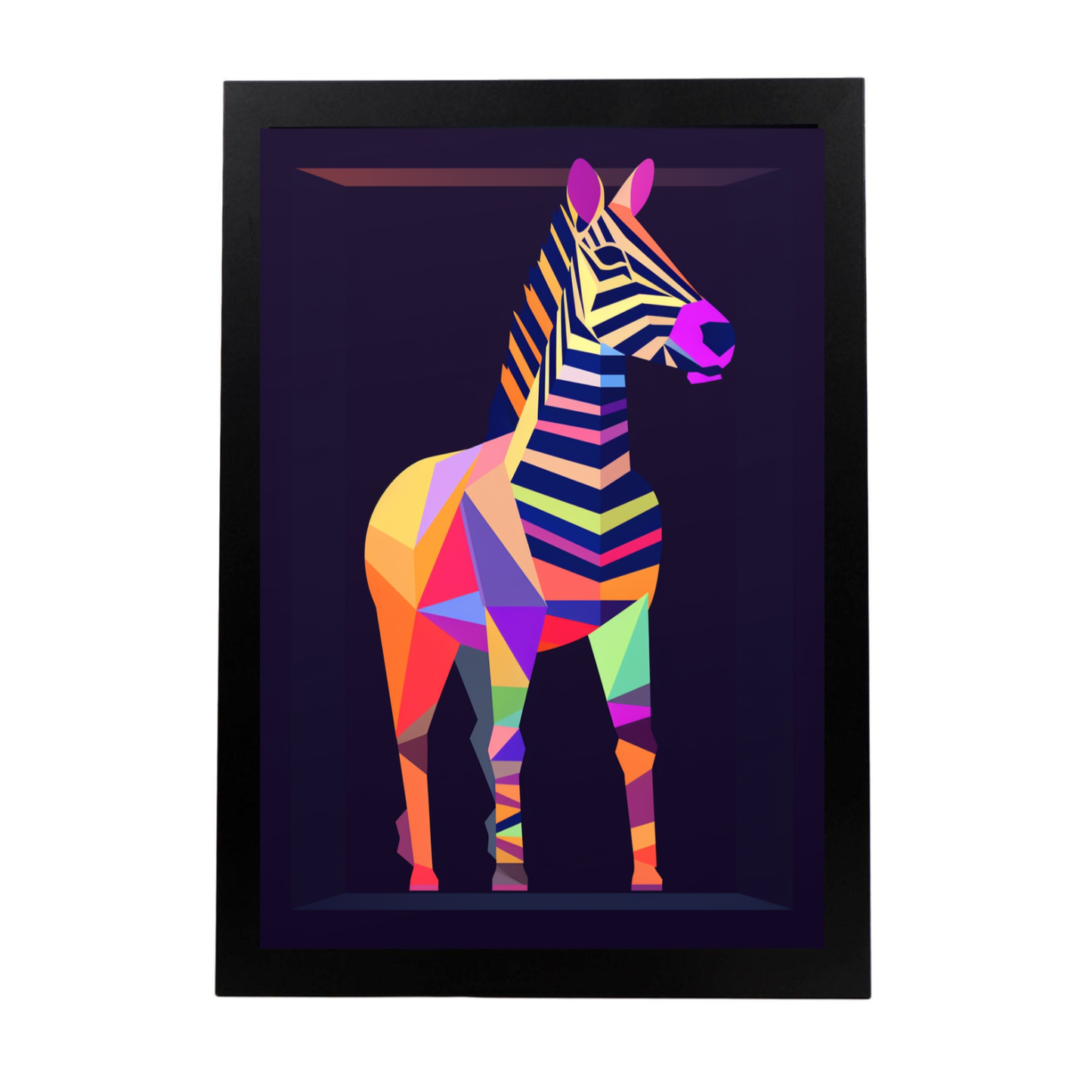 Poster de Cebra y Estrella Pastel