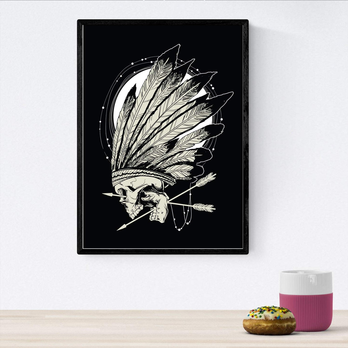 Poster de Chaman flechas. Lámina decorativa de diseño.-Artwork-Nacnic-Nacnic Estudio SL