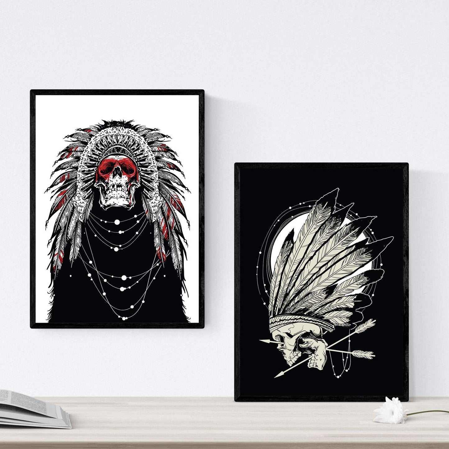 Poster de Chaman flechas. Lámina decorativa de diseño.-Artwork-Nacnic-Nacnic Estudio SL
