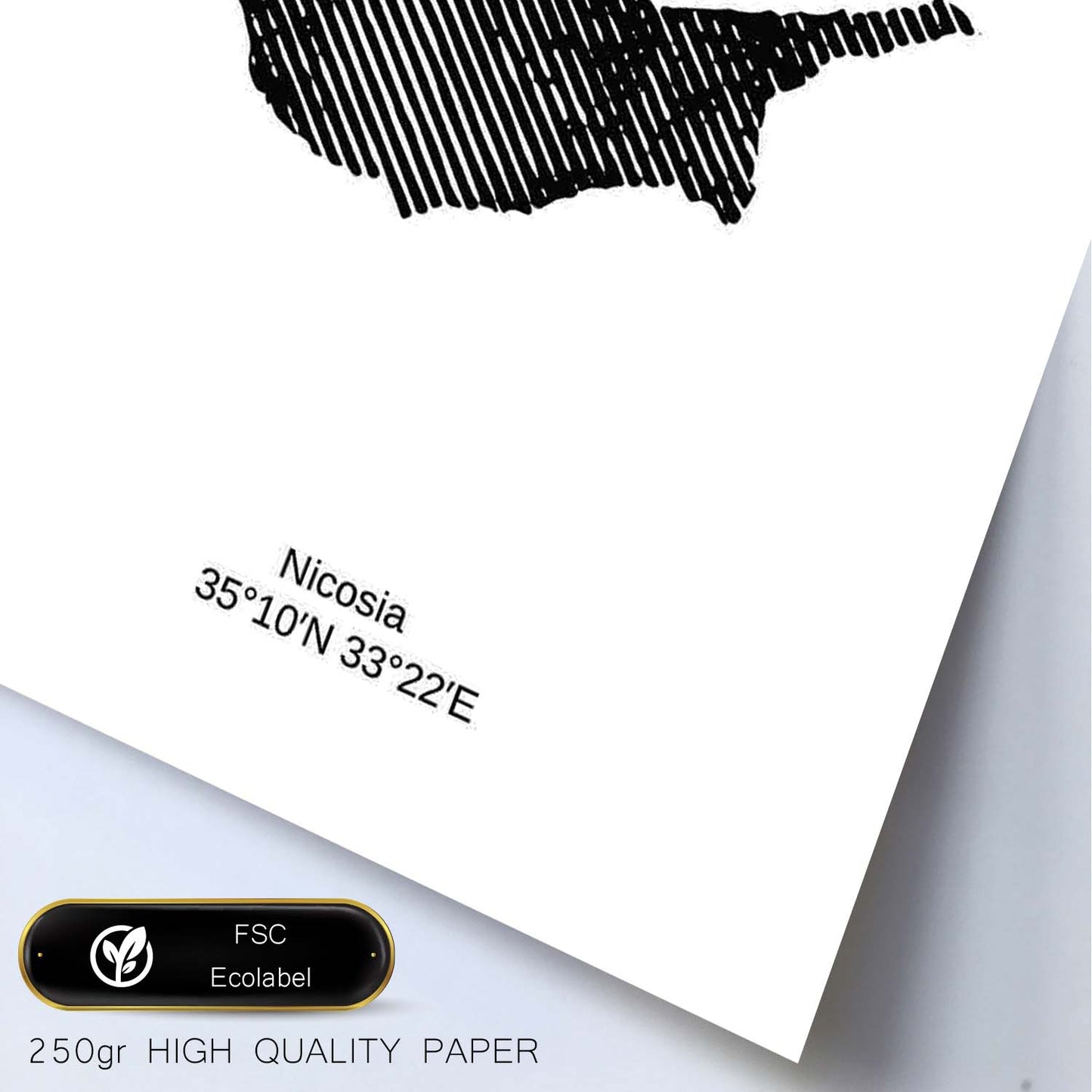 Poster de Chipre. Láminas de paises y continentes del mundo.-Artwork-Nacnic-Nacnic Estudio SL