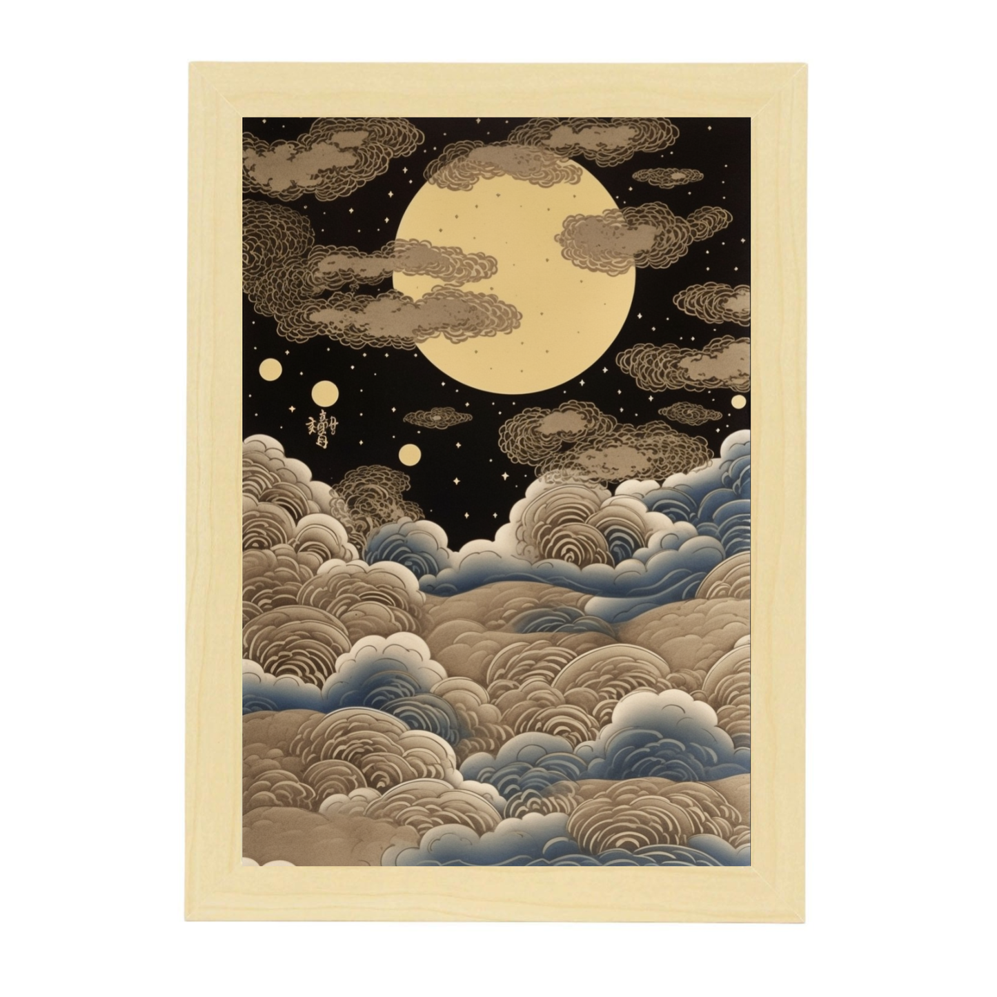 Lámina de ciclos lunares Ukiyo-e