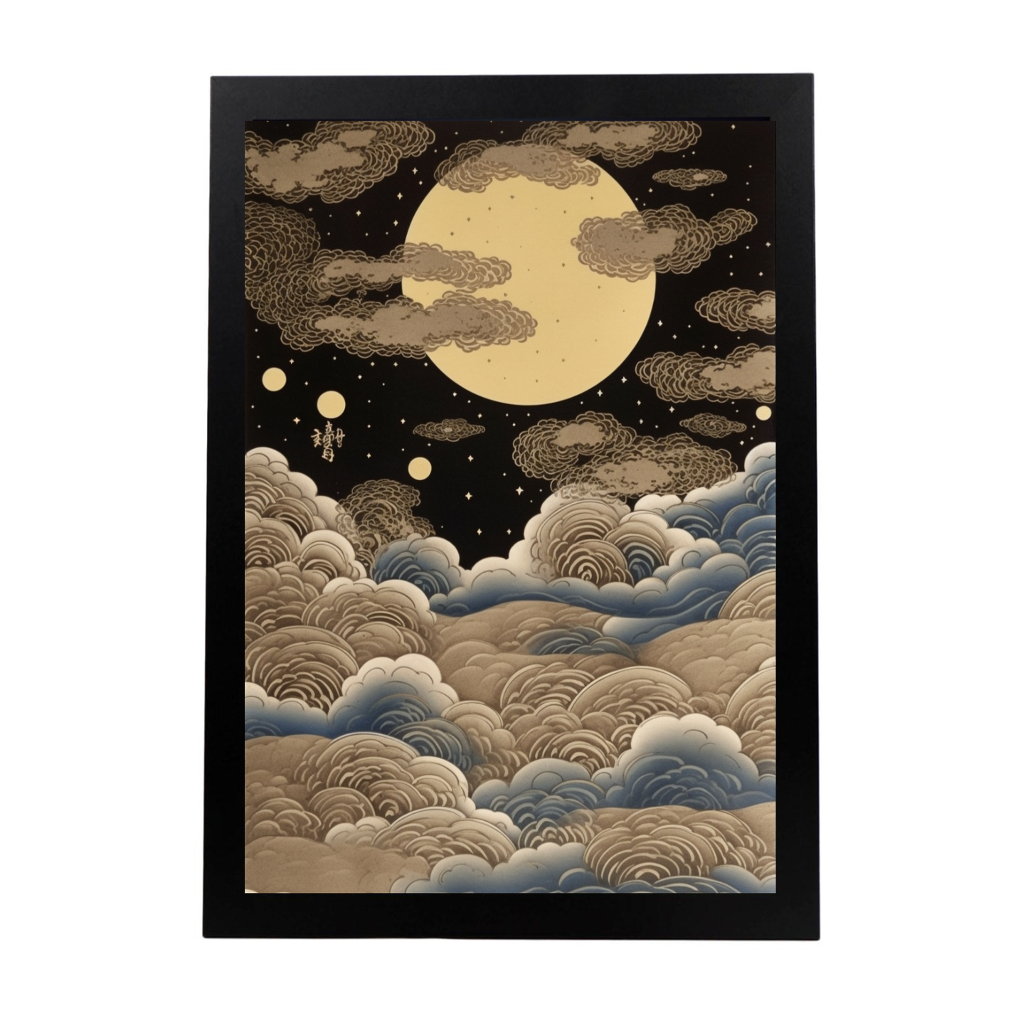 Lámina de ciclos lunares Ukiyo-e