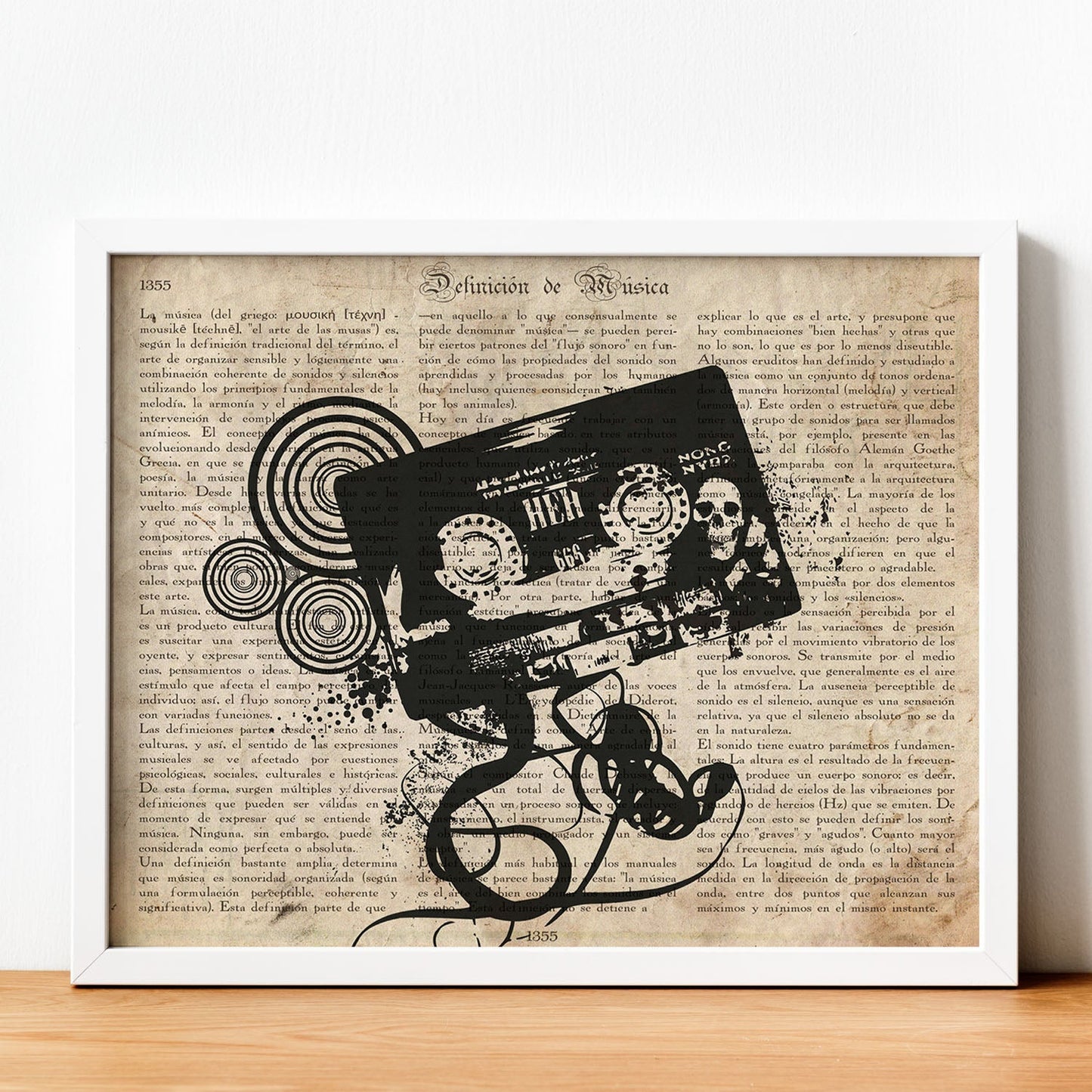 Poster de Cinta de casete punk. Láminas musicales con definiciones para-Artwork-Nacnic-Nacnic Estudio SL