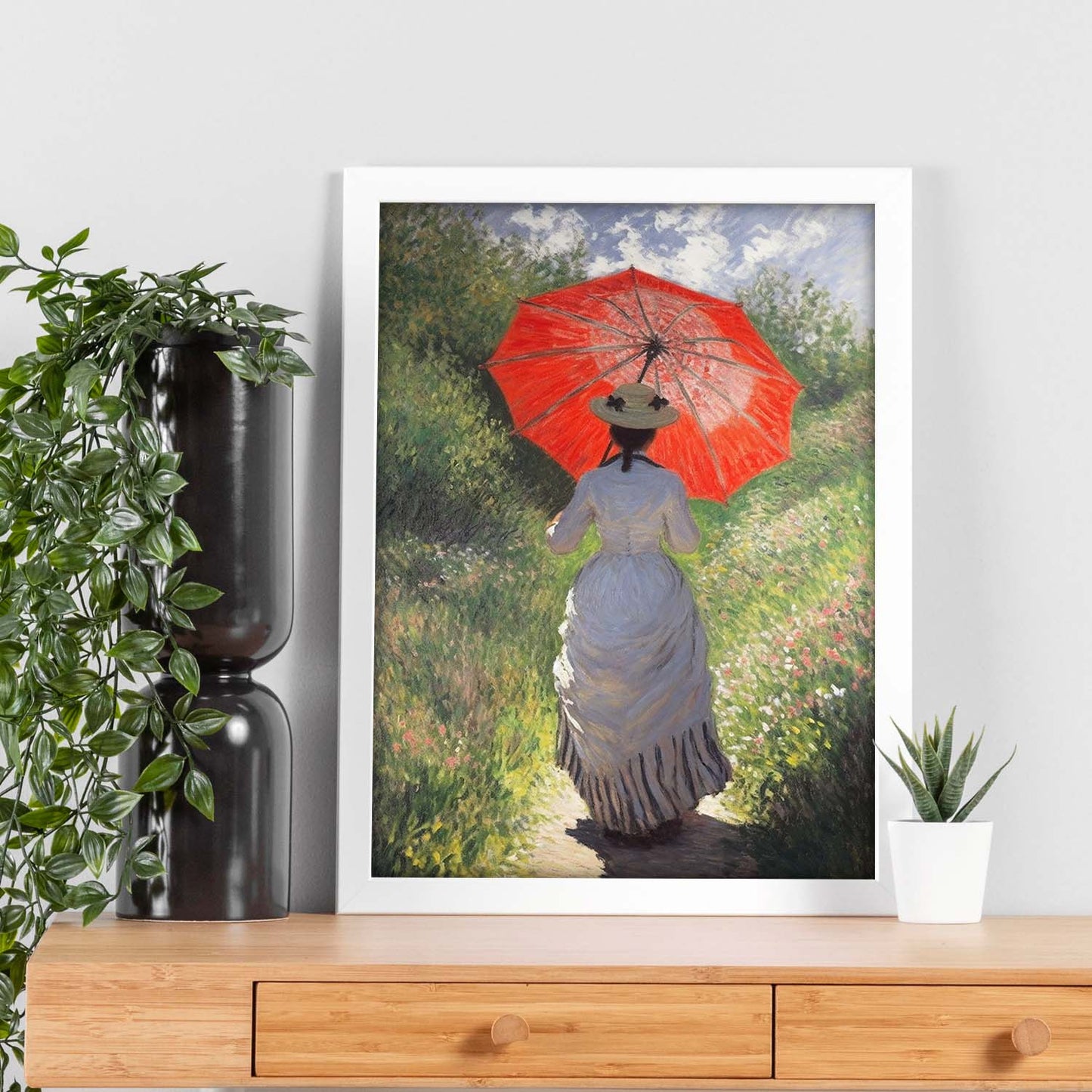 Lámina Claude Monet en Blanco y Negro