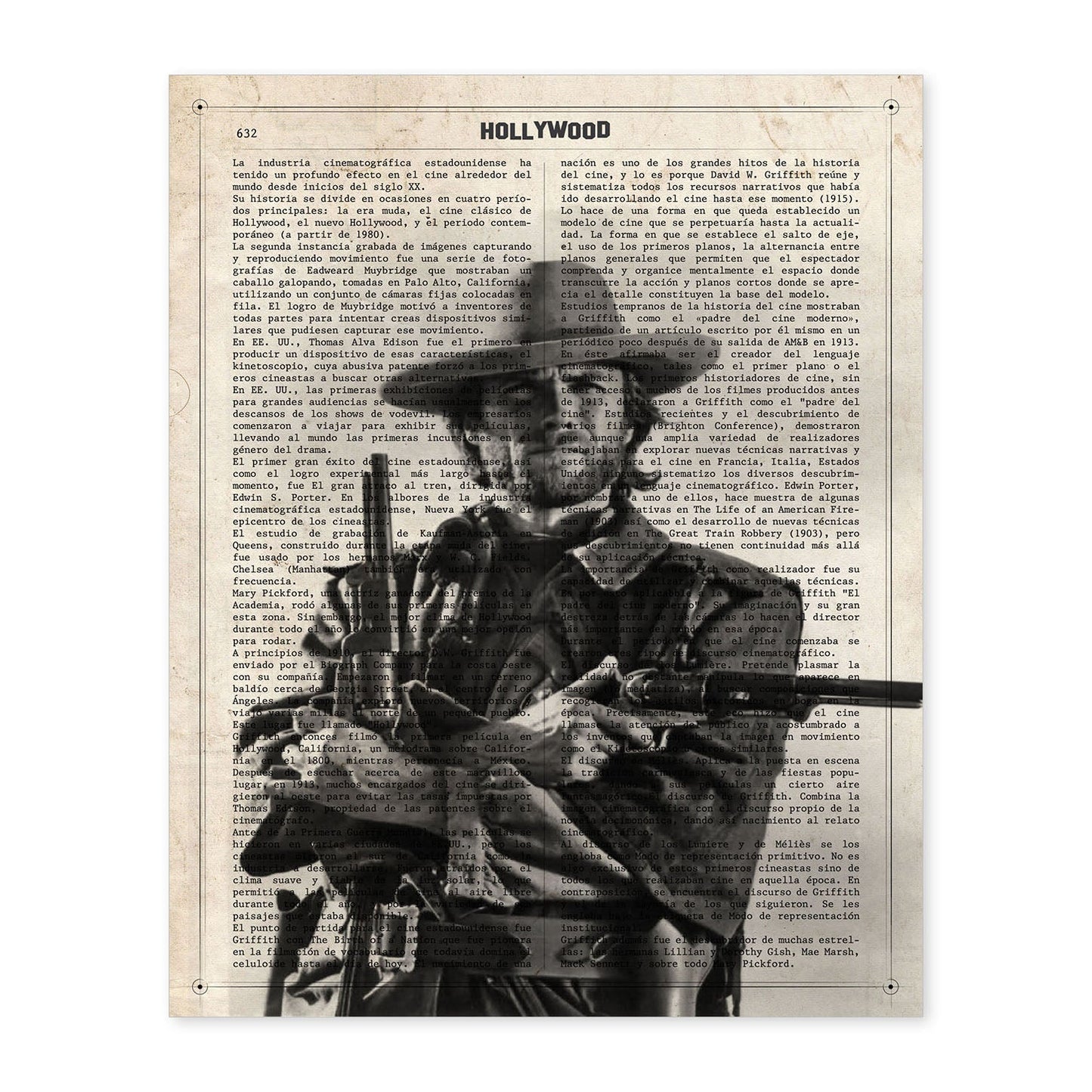 Poster de Clint Eastwood. Láminas de personajes importantes. Posters de músicos, actores, inventores, exploradores, ...-Artwork-Nacnic-A4-Sin marco-Nacnic Estudio SL