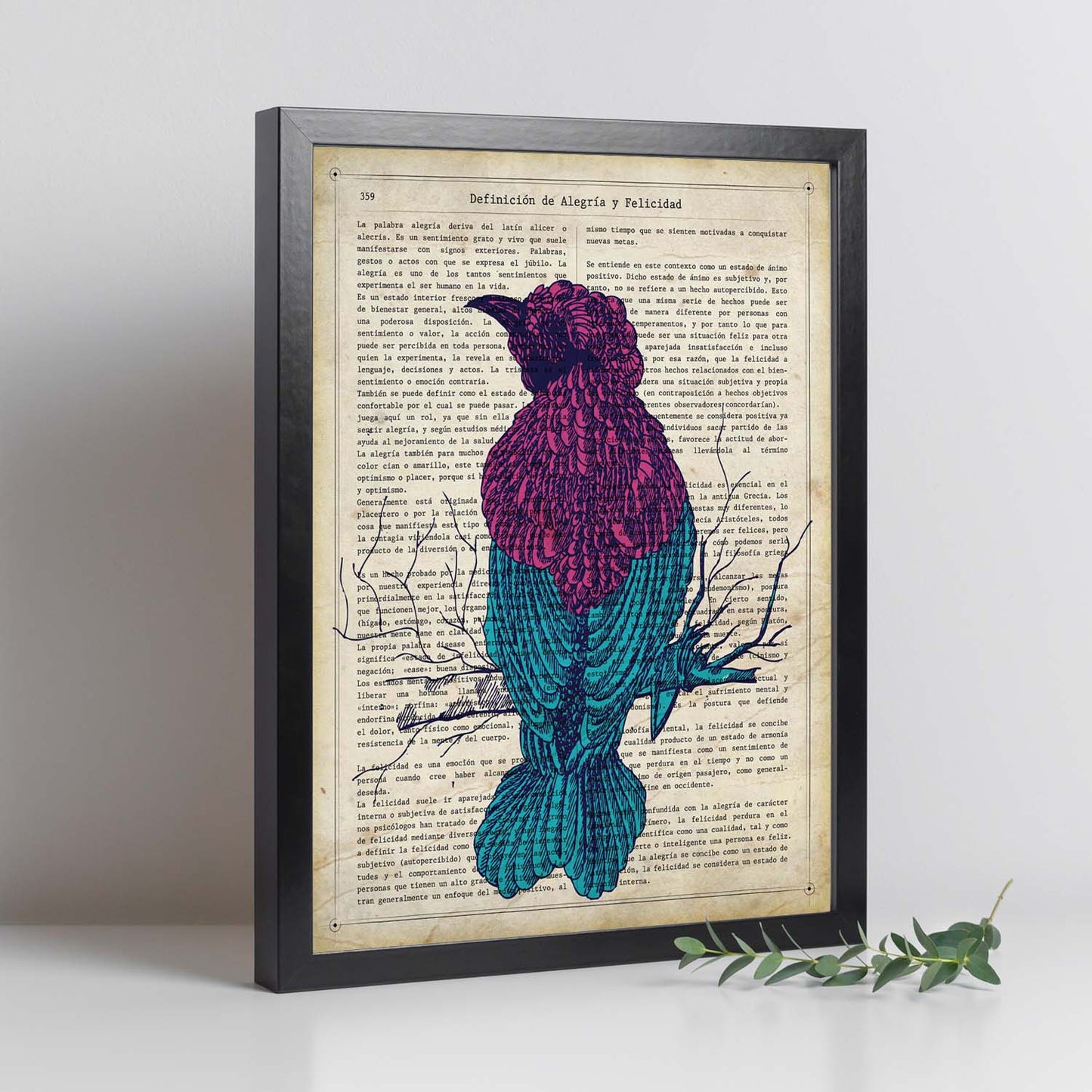 Poster de Colibri. Láminas de animales con definiciones. Regalo para los amantes de los animales.-Artwork-Nacnic-Nacnic Estudio SL