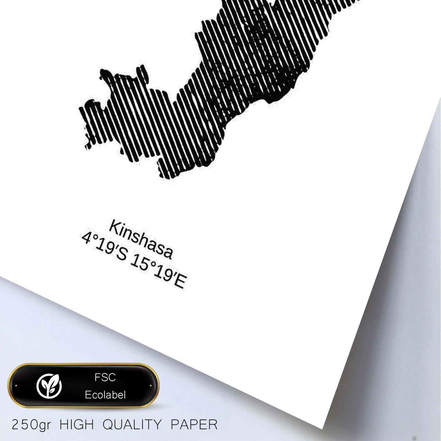 Poster de Congo. Láminas de paises y continentes del mundo.-Artwork-Nacnic-Nacnic Estudio SL