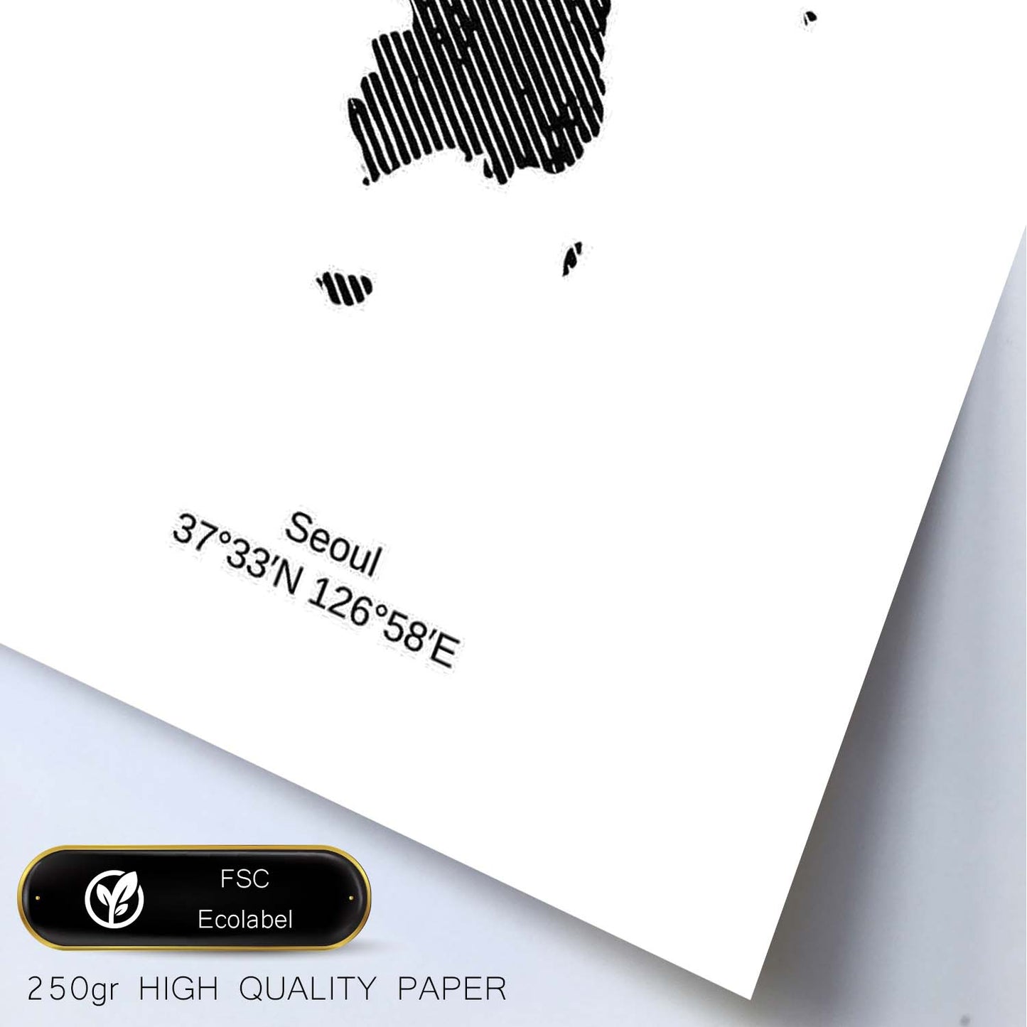 Poster de Corea del sur. Láminas de paises y continentes del mundo.-Artwork-Nacnic-Nacnic Estudio SL