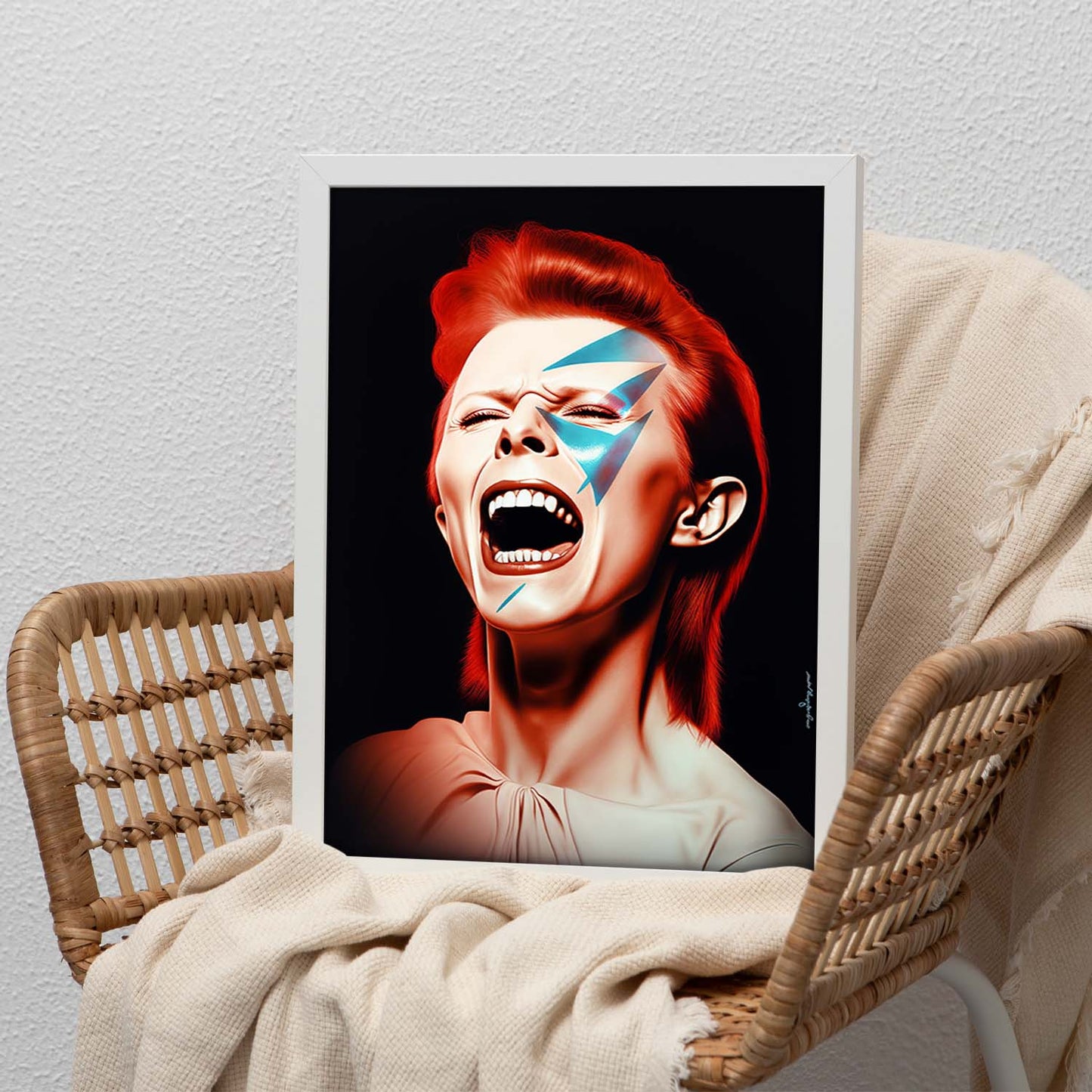 Póster de David Bowie Aladdin Sane Art