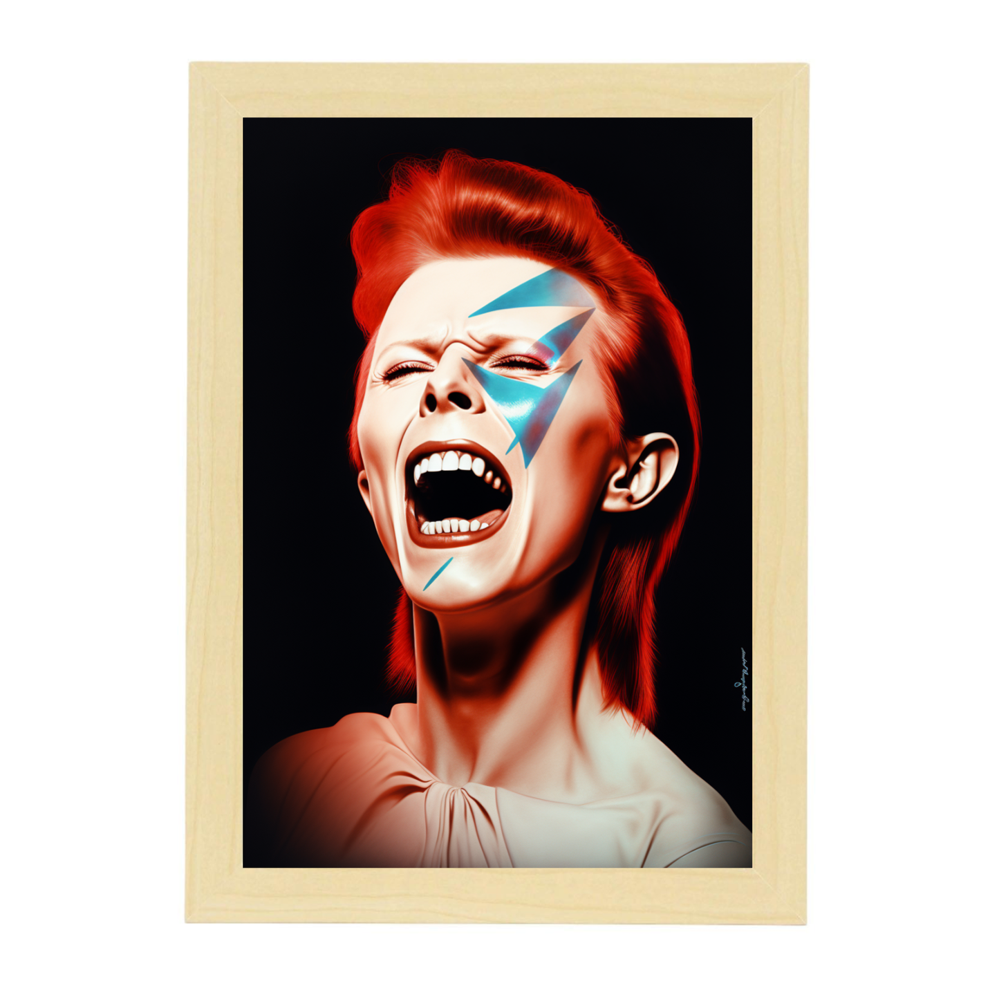 Póster de David Bowie Aladdin Sane Art