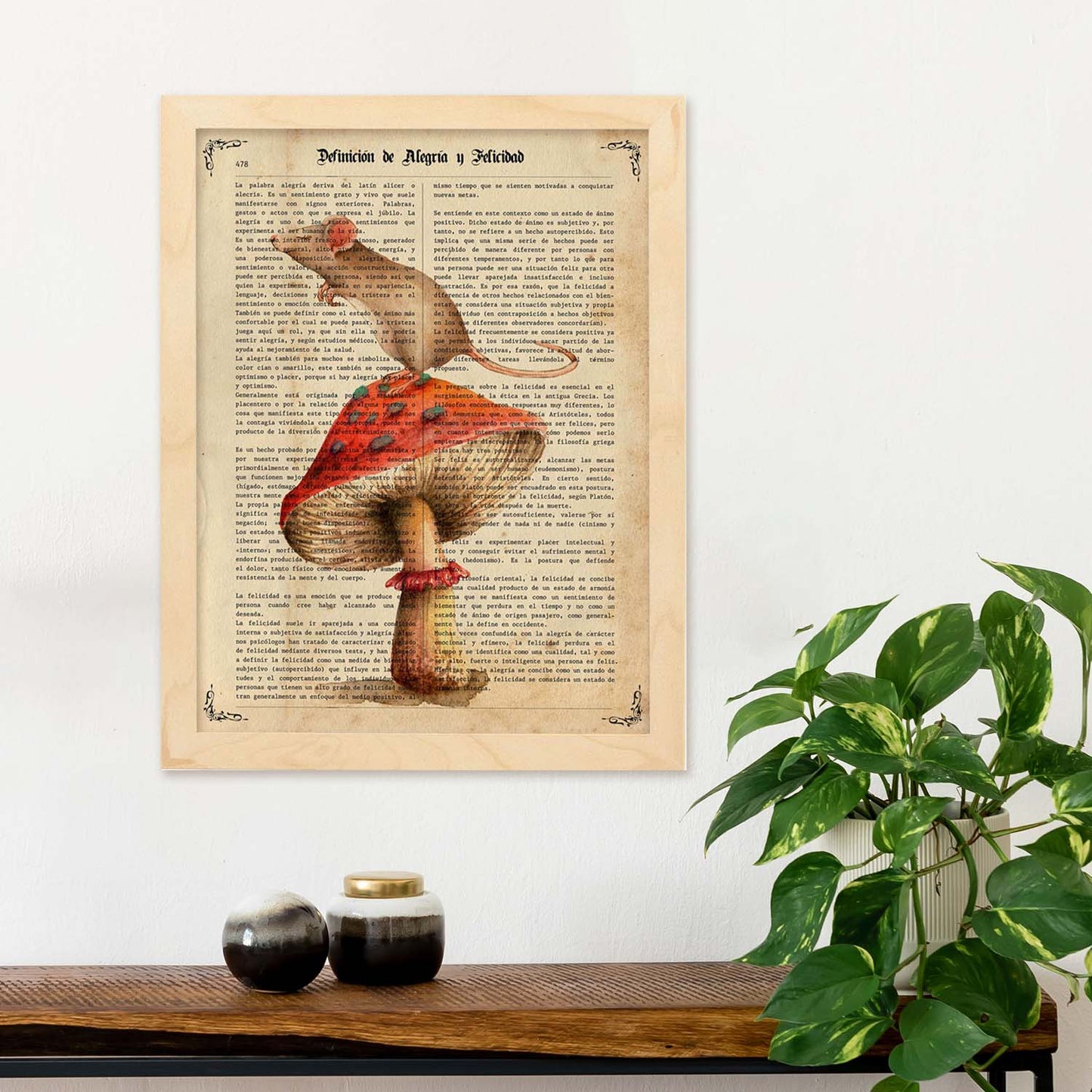 Poster de De Fábula con definición. Láminas de animales con texto y definición. Diseño de interiores basado en animales.-Artwork-Nacnic-Nacnic Estudio SL