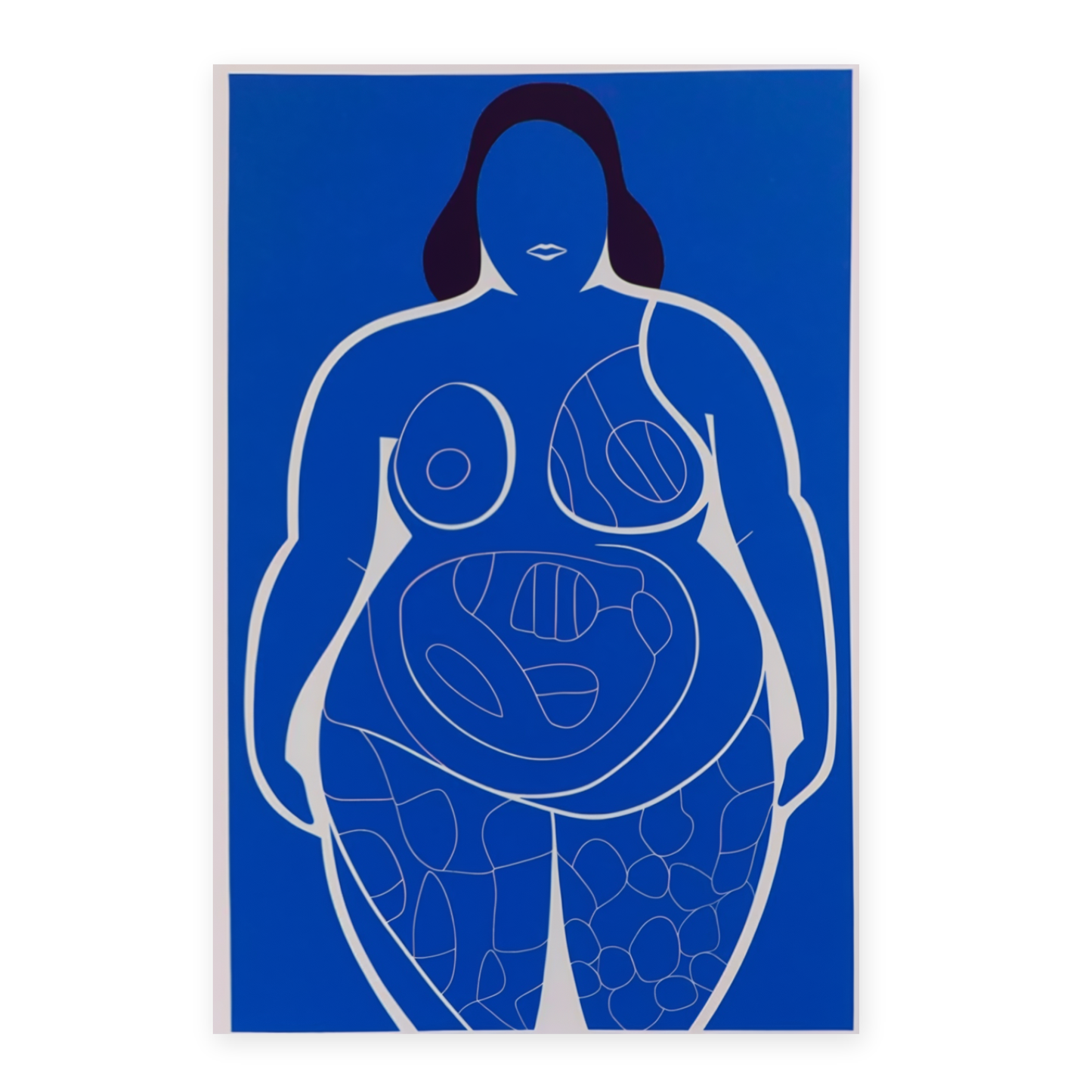 Póster de Dibujo de Cuerpo de Mujer en Estilo Unilínea