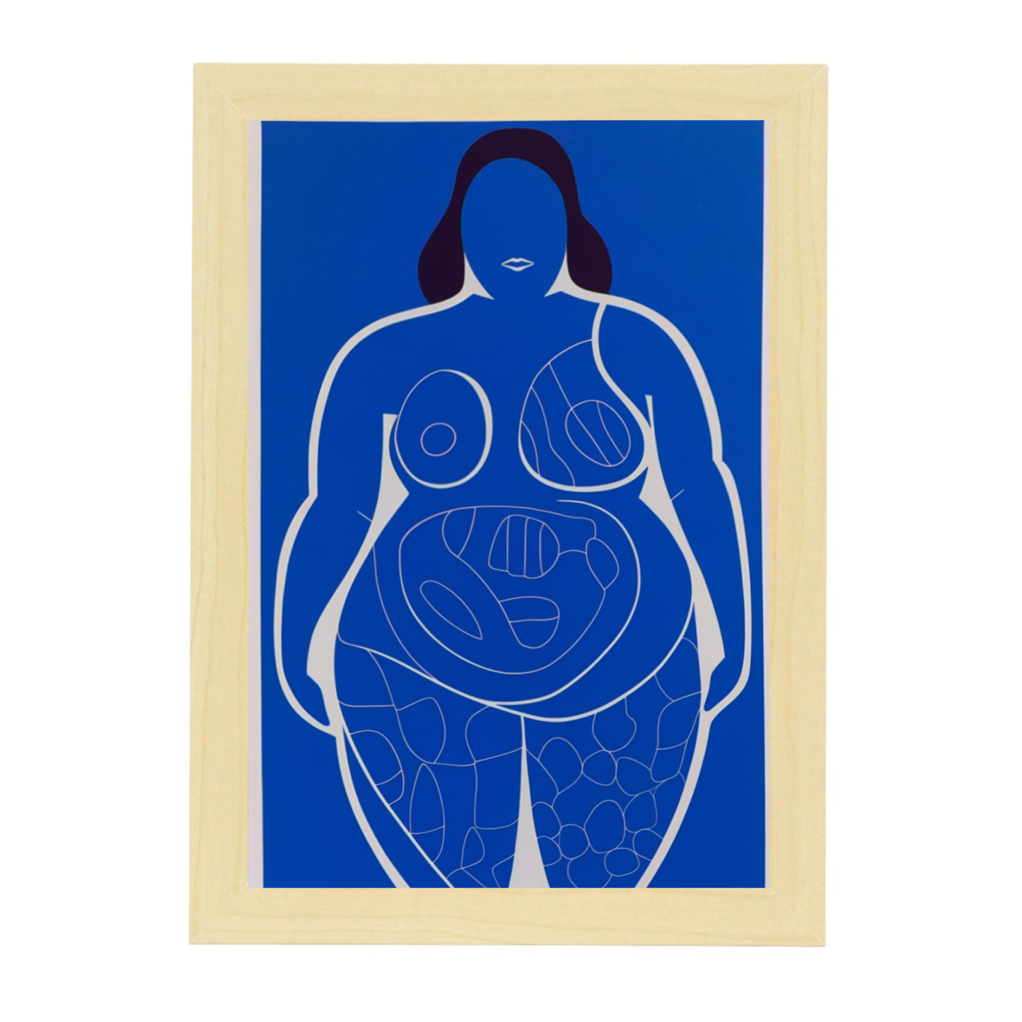 Póster de Dibujo de Cuerpo de Mujer en Estilo Unilínea