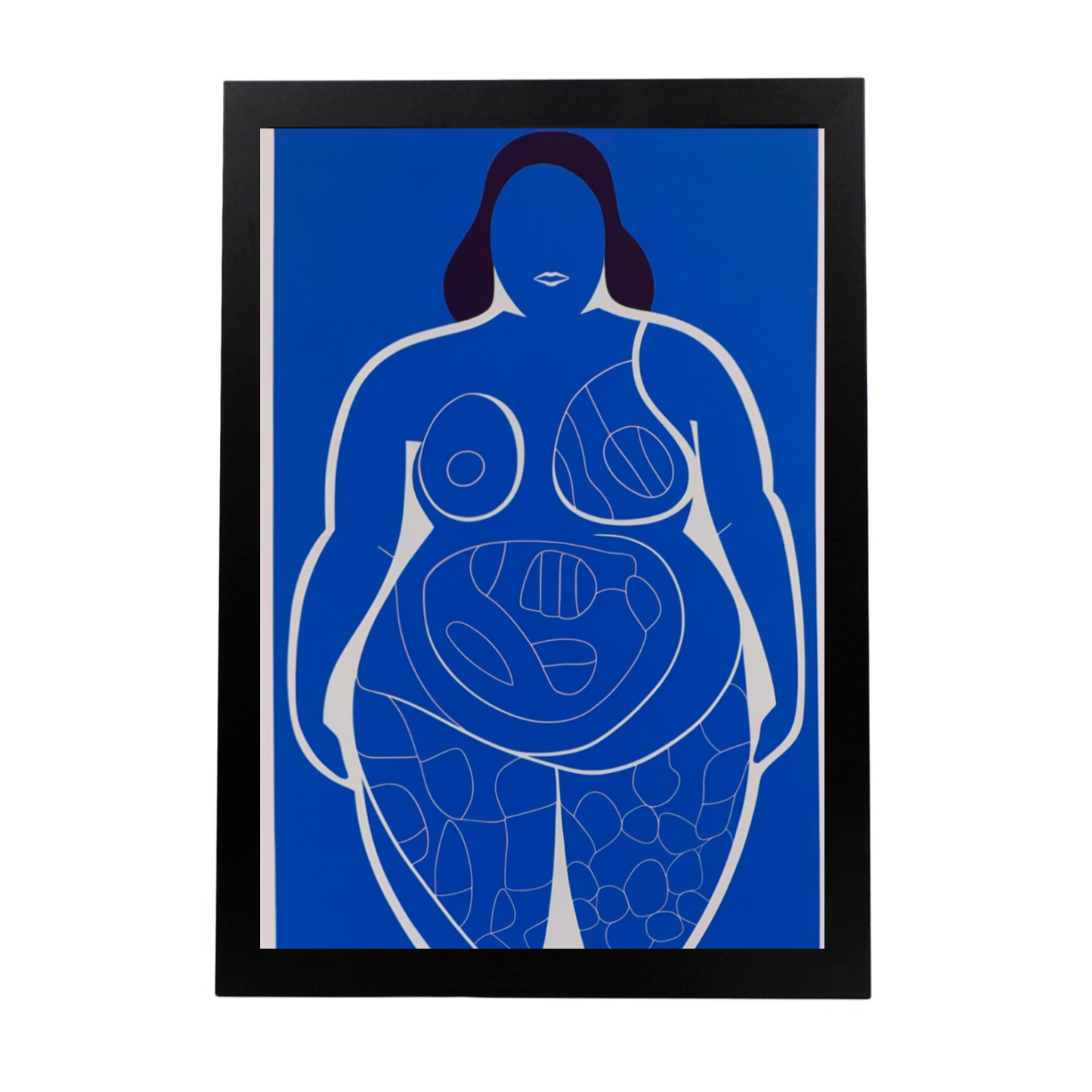 Póster de Dibujo de Cuerpo de Mujer en Estilo Unilínea