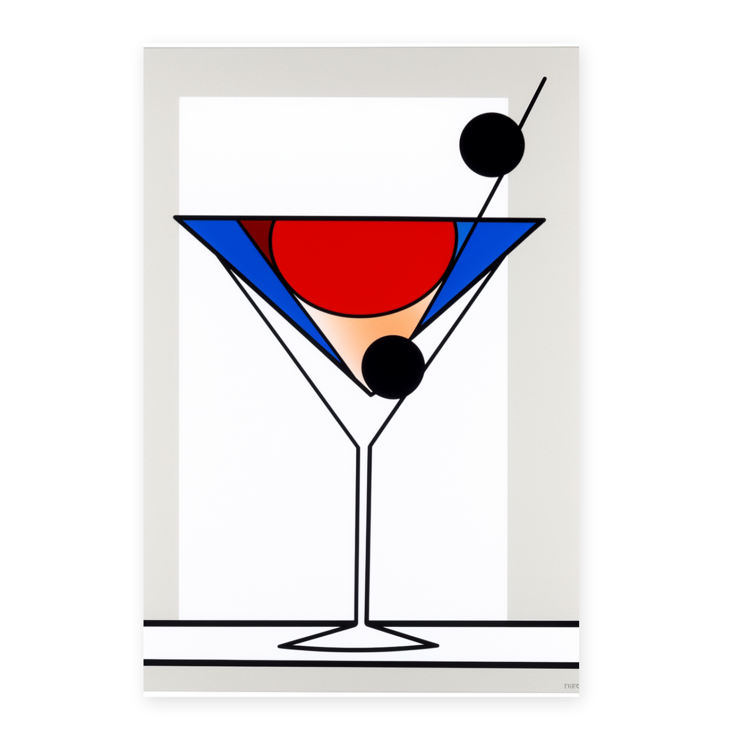 Póster de Dibujos Minimalistas en Línea