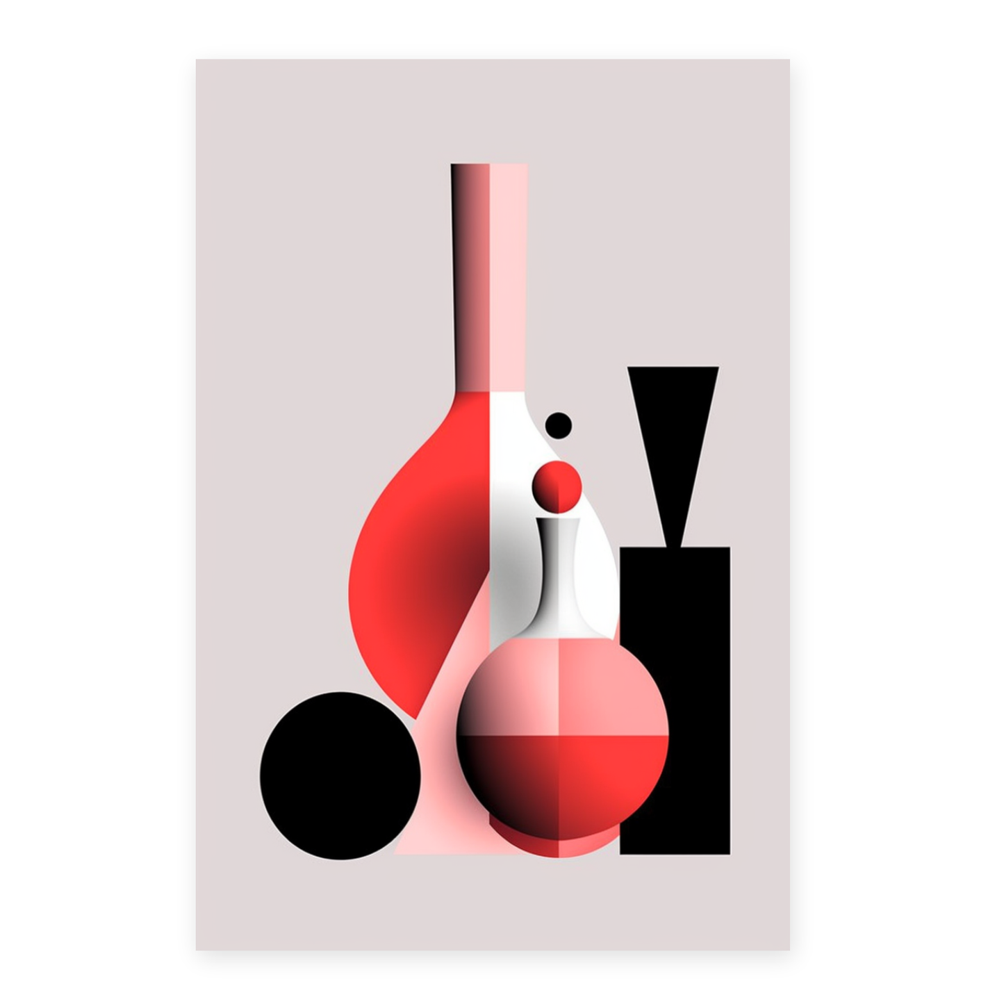 Póster de Dibujos Minimalistas en Línea